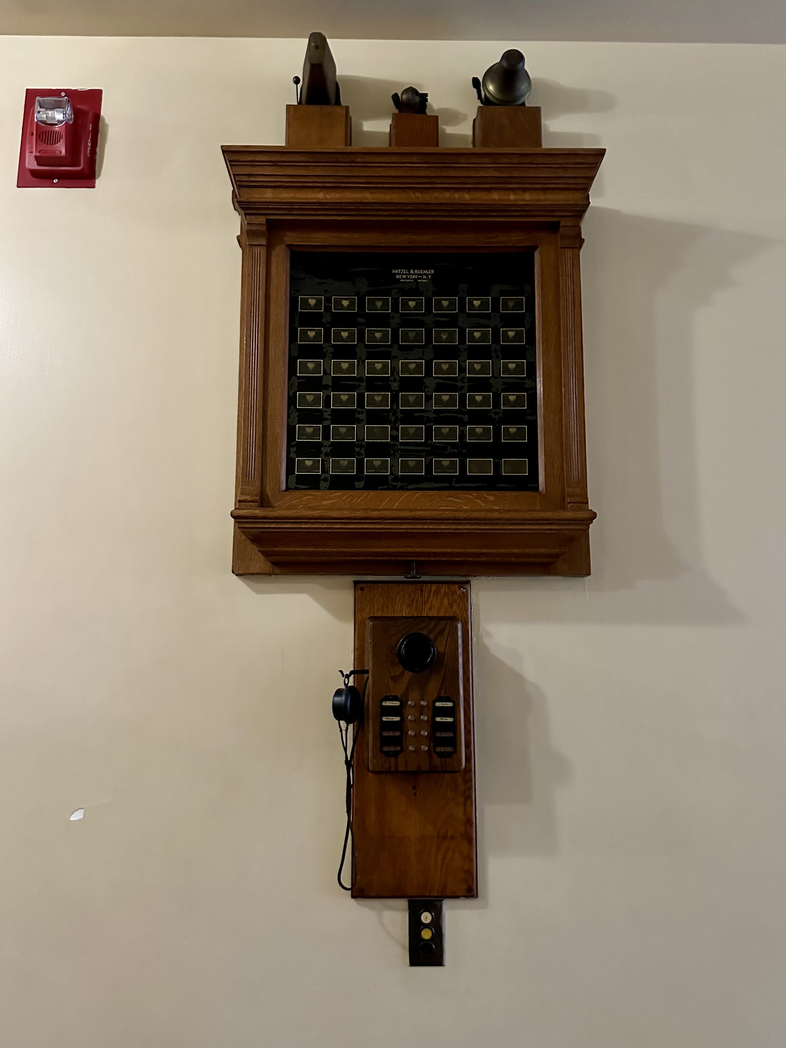 Annunciator (staff call box) in Staff Quarters