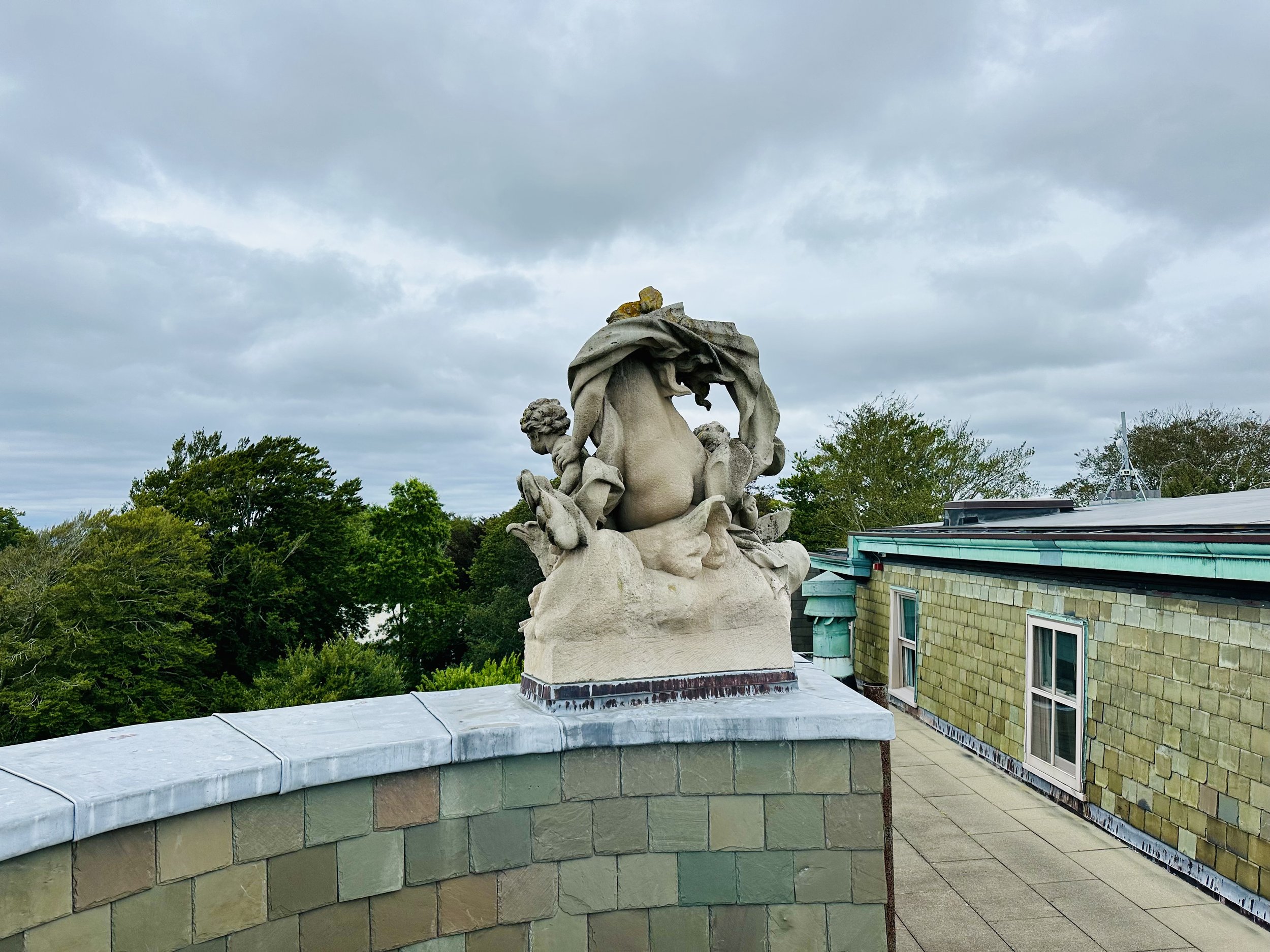 Rooftop outside staff quarters