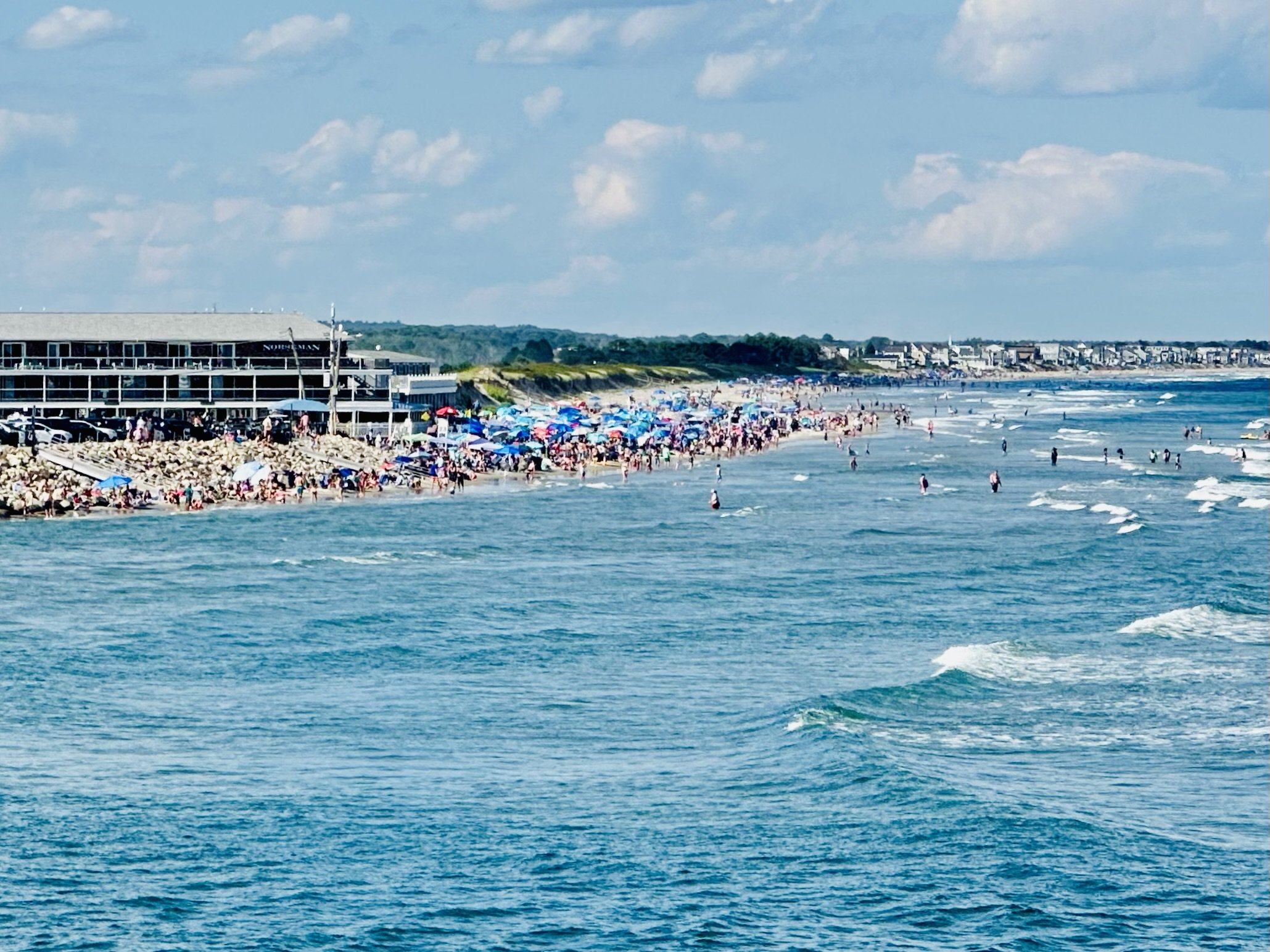 Ogunquit Beach, viewed from the north end of Marginal Way