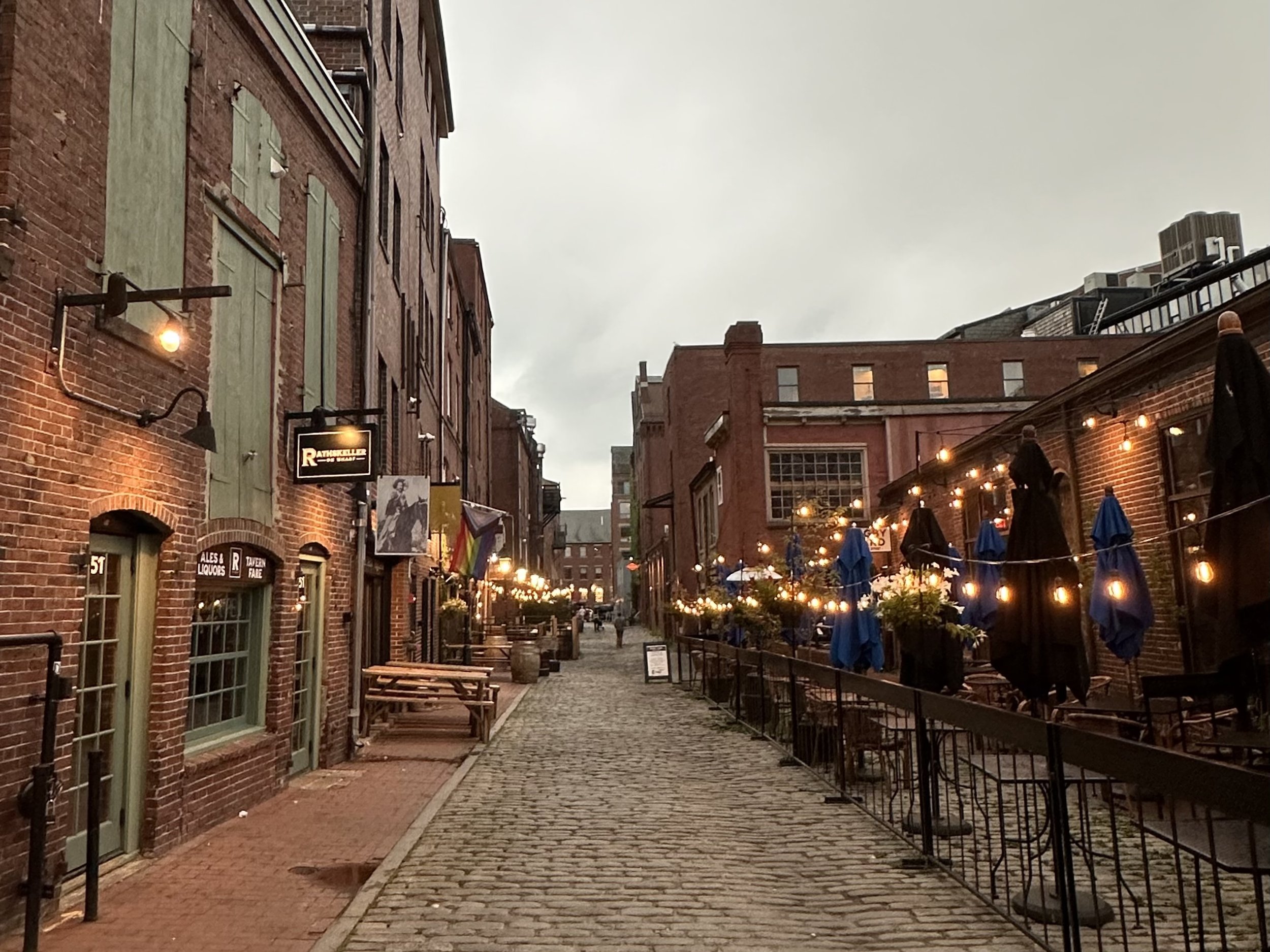 Wharf Street in Old Port district