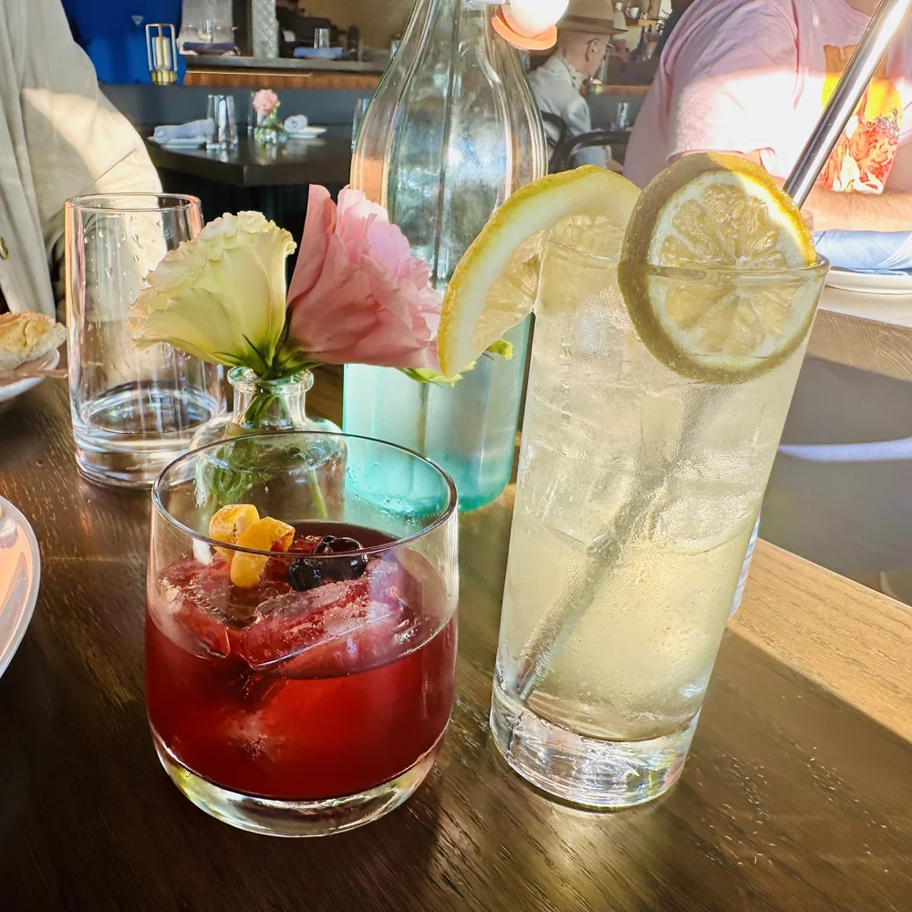 Salt Wharf - Blueberry Old Fashioned and White Sangria