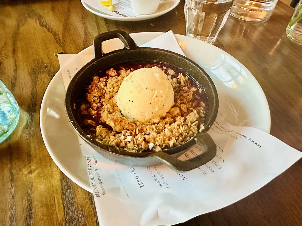 Salt Wharf - Blueberry and Strawberry Fruit Crisp