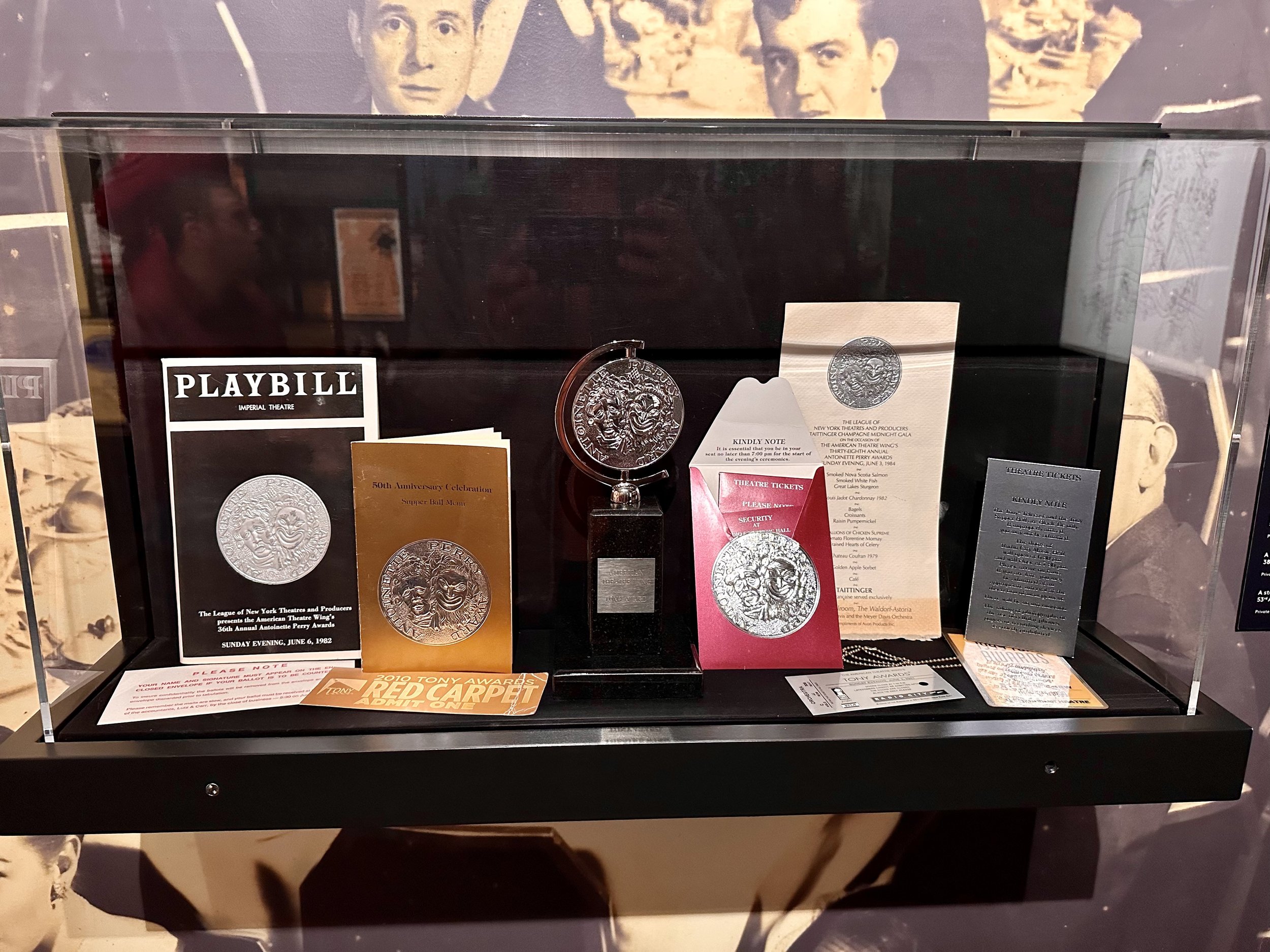 Memorabilia from the Tony Awards