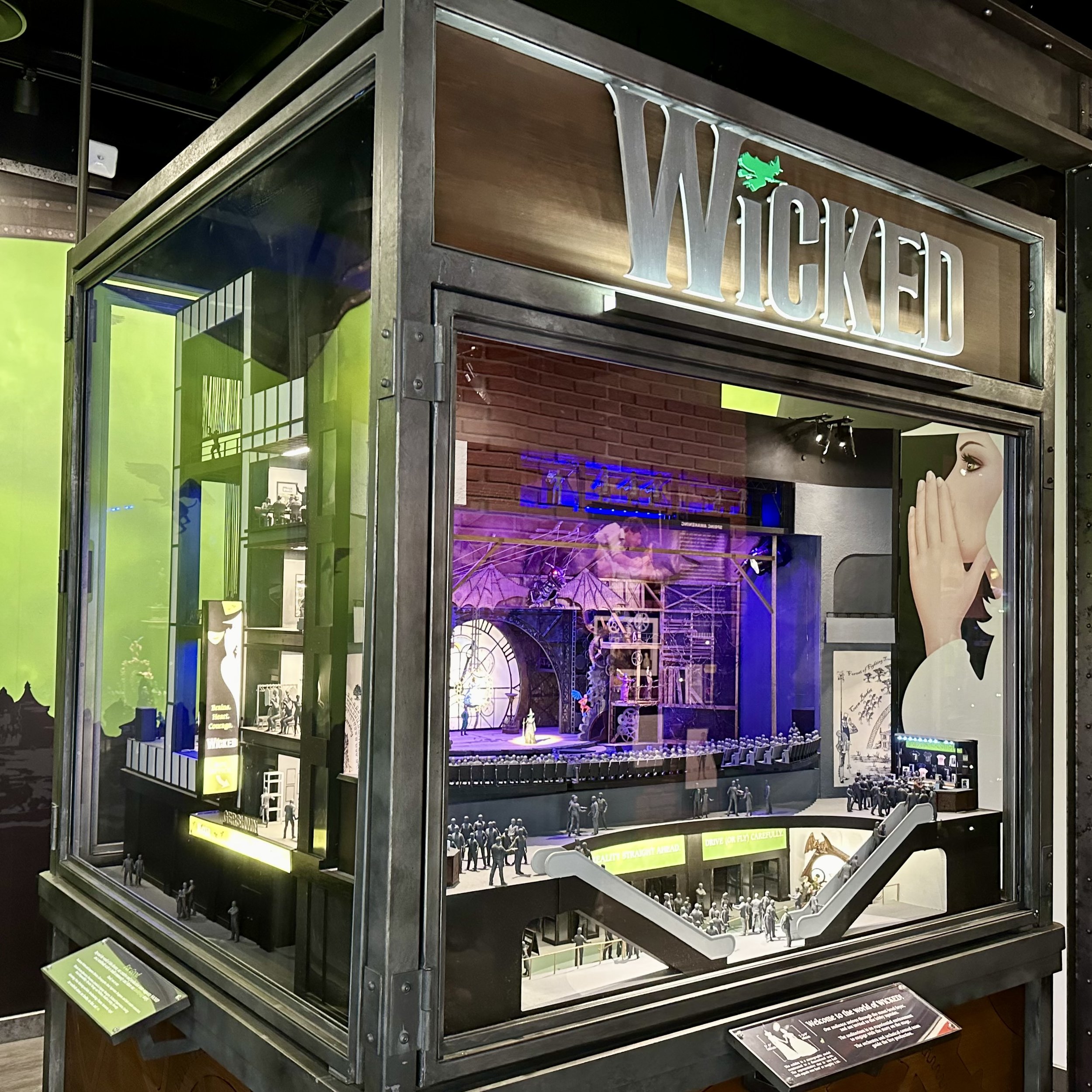 Scale model of Wicked stage