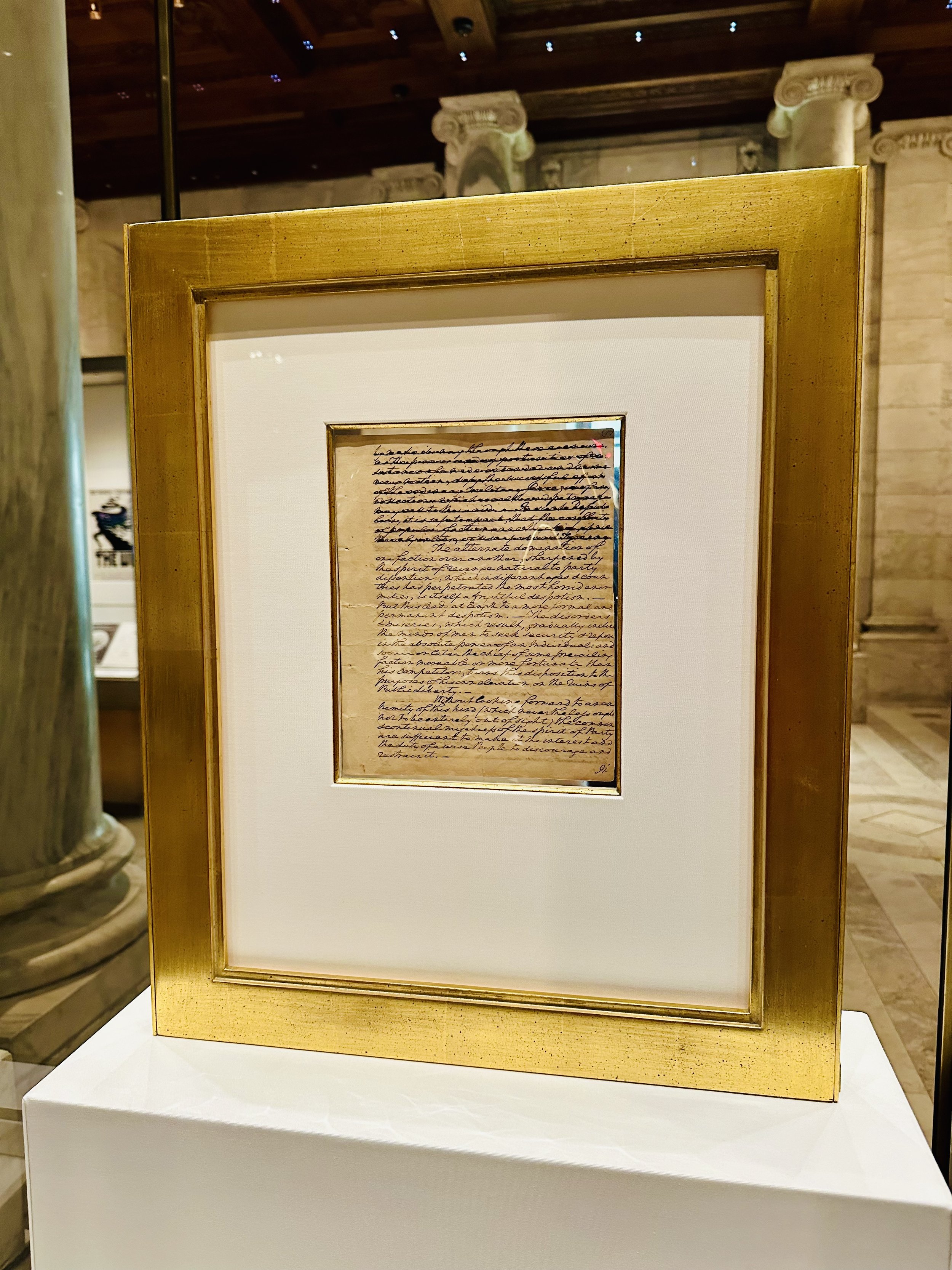 Draft of George Washington's Farewell Address (1796)