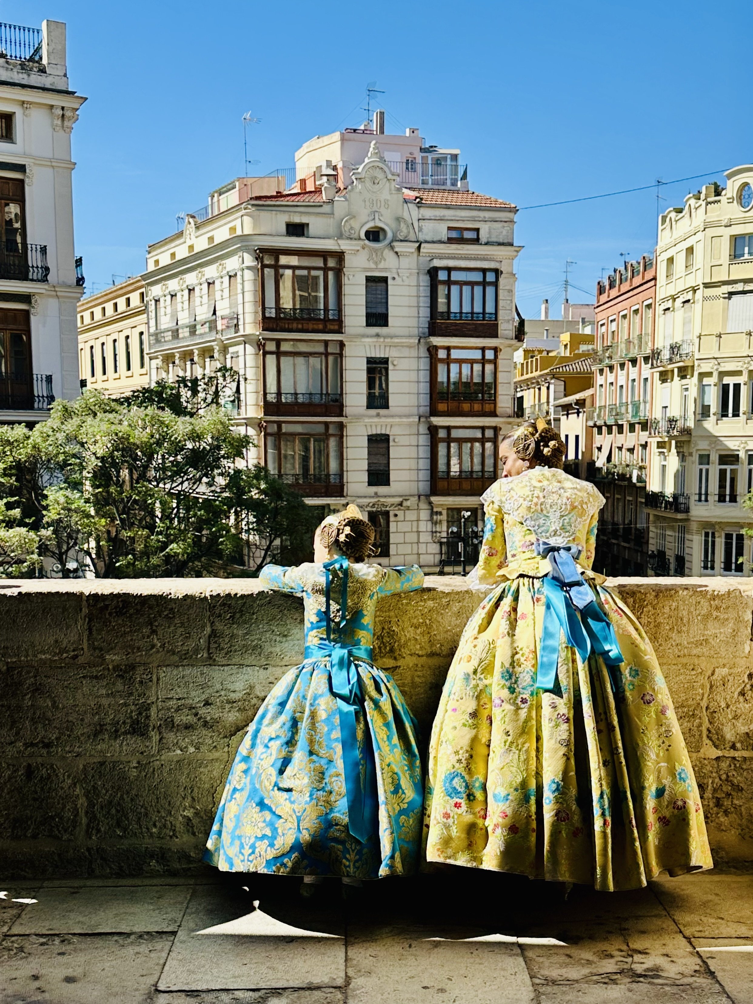 Costumed locals having a photoshoot