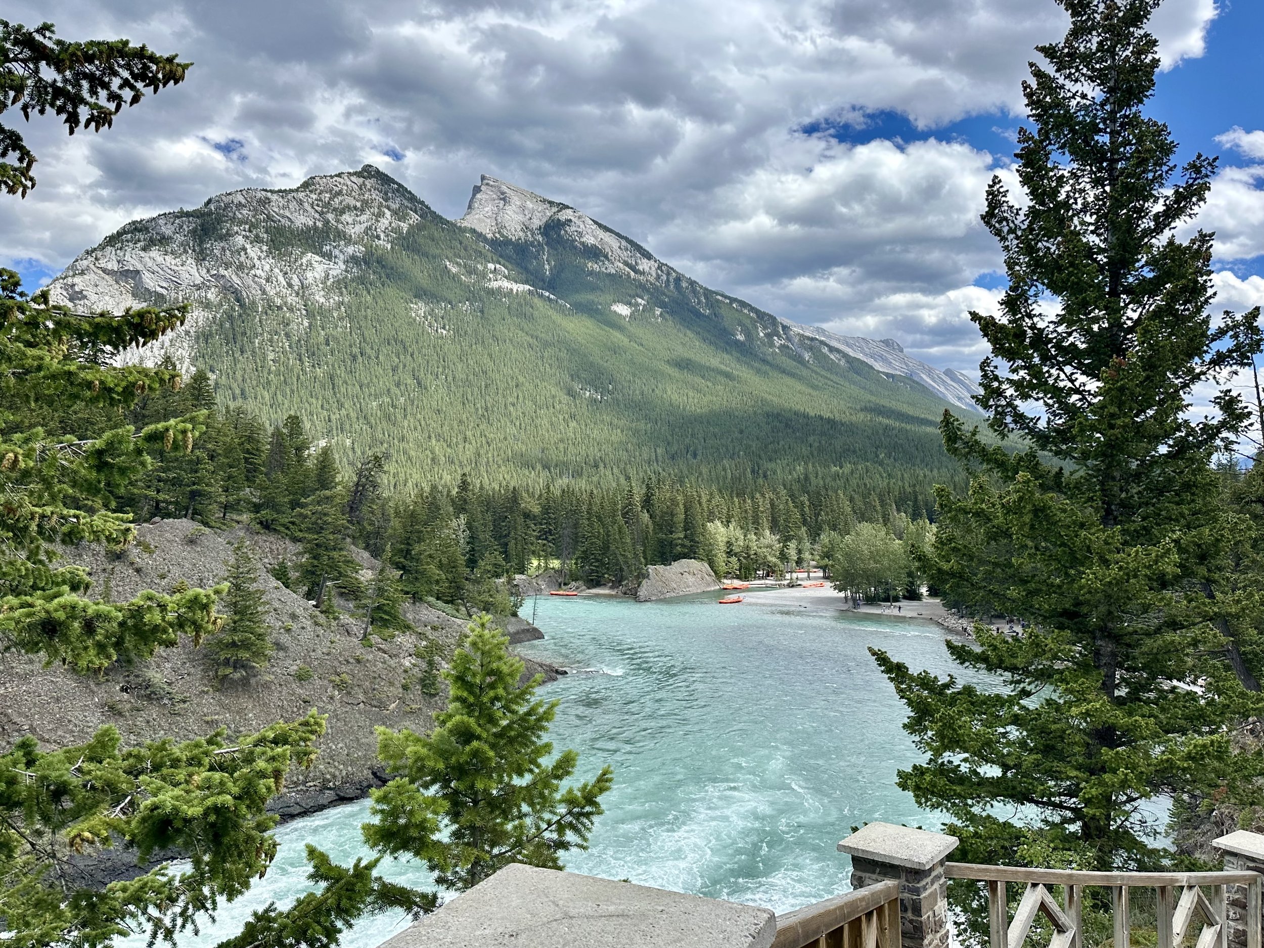View from Bow Falls Trail