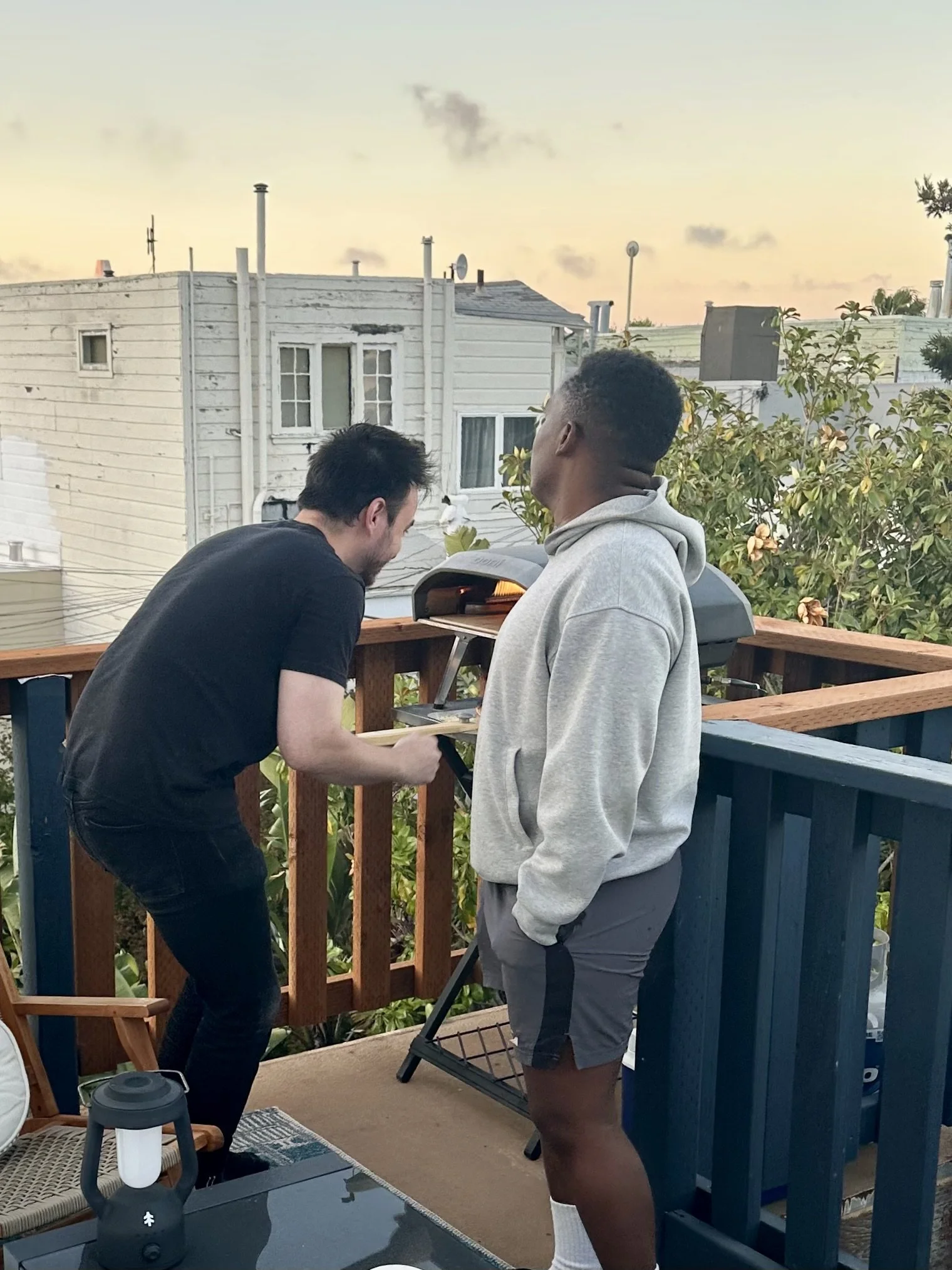 Danny and housemate Louis, from Zimbabwe