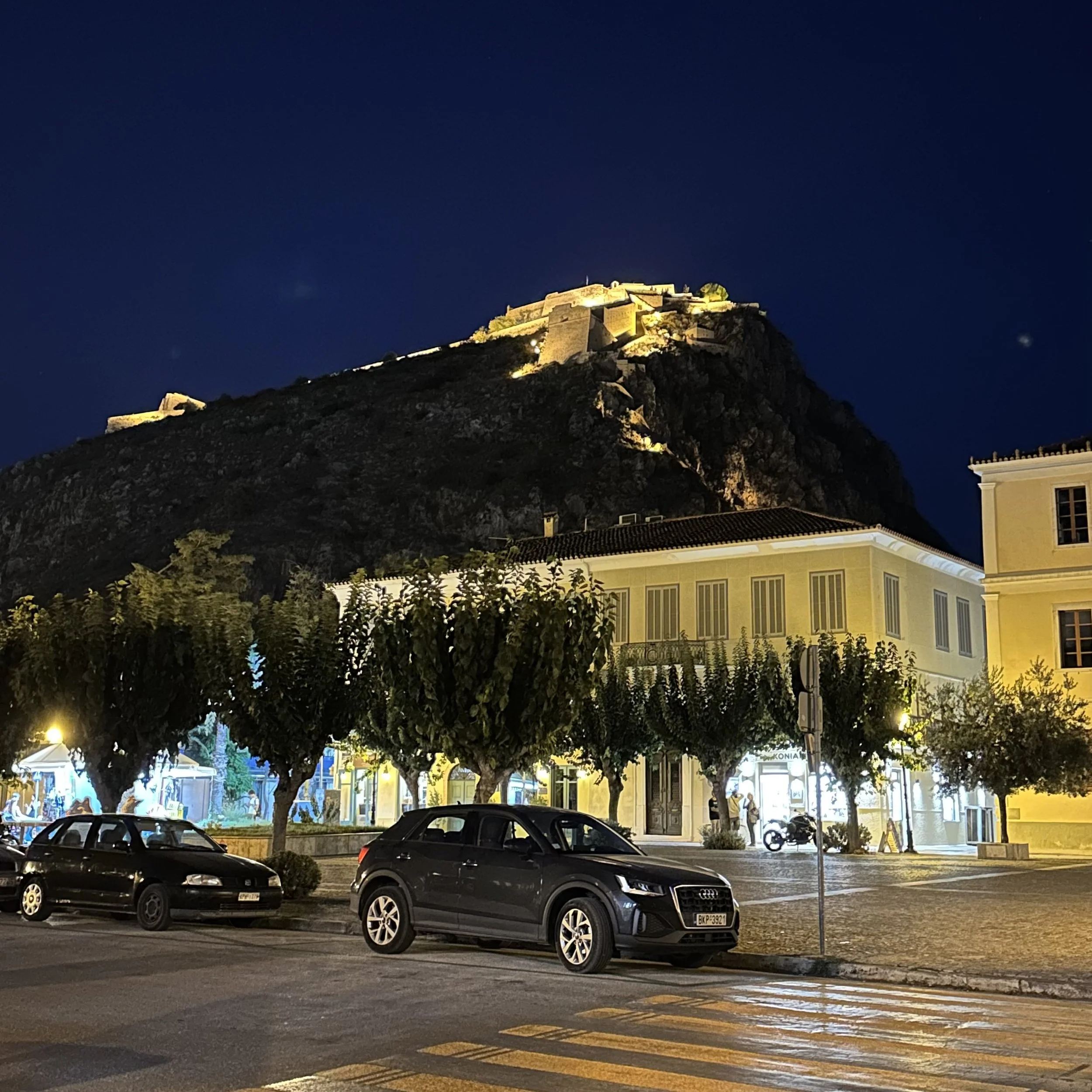 Palamidi at night