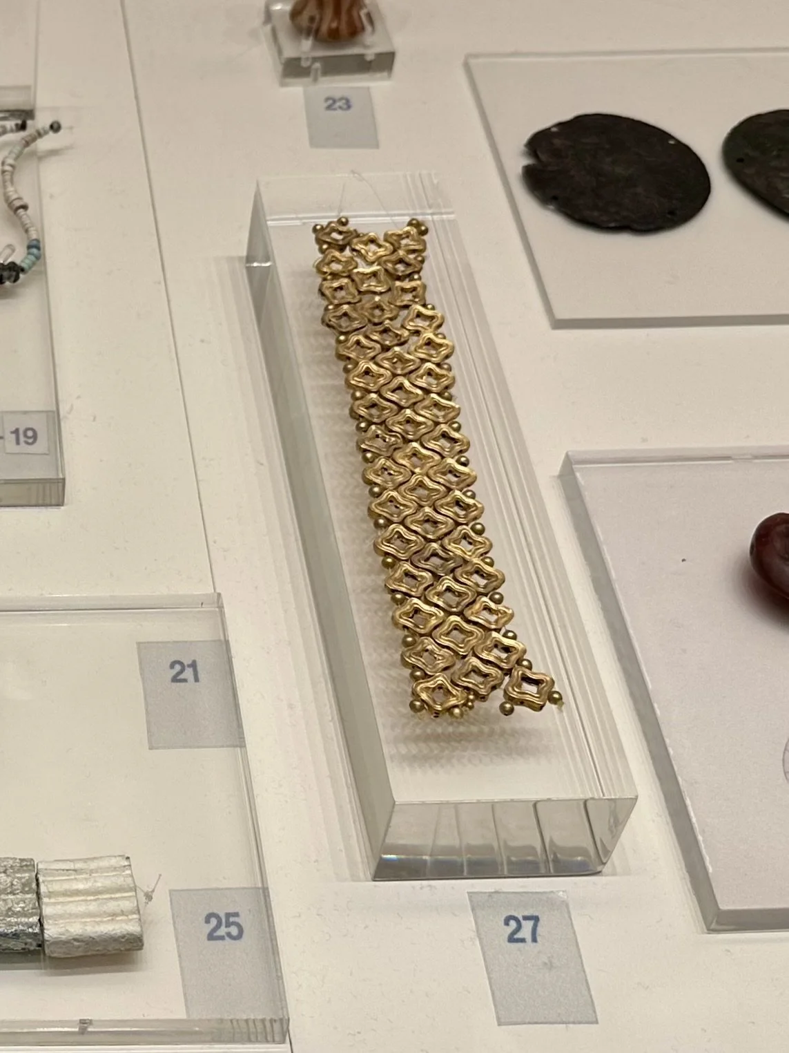 String of gold beads