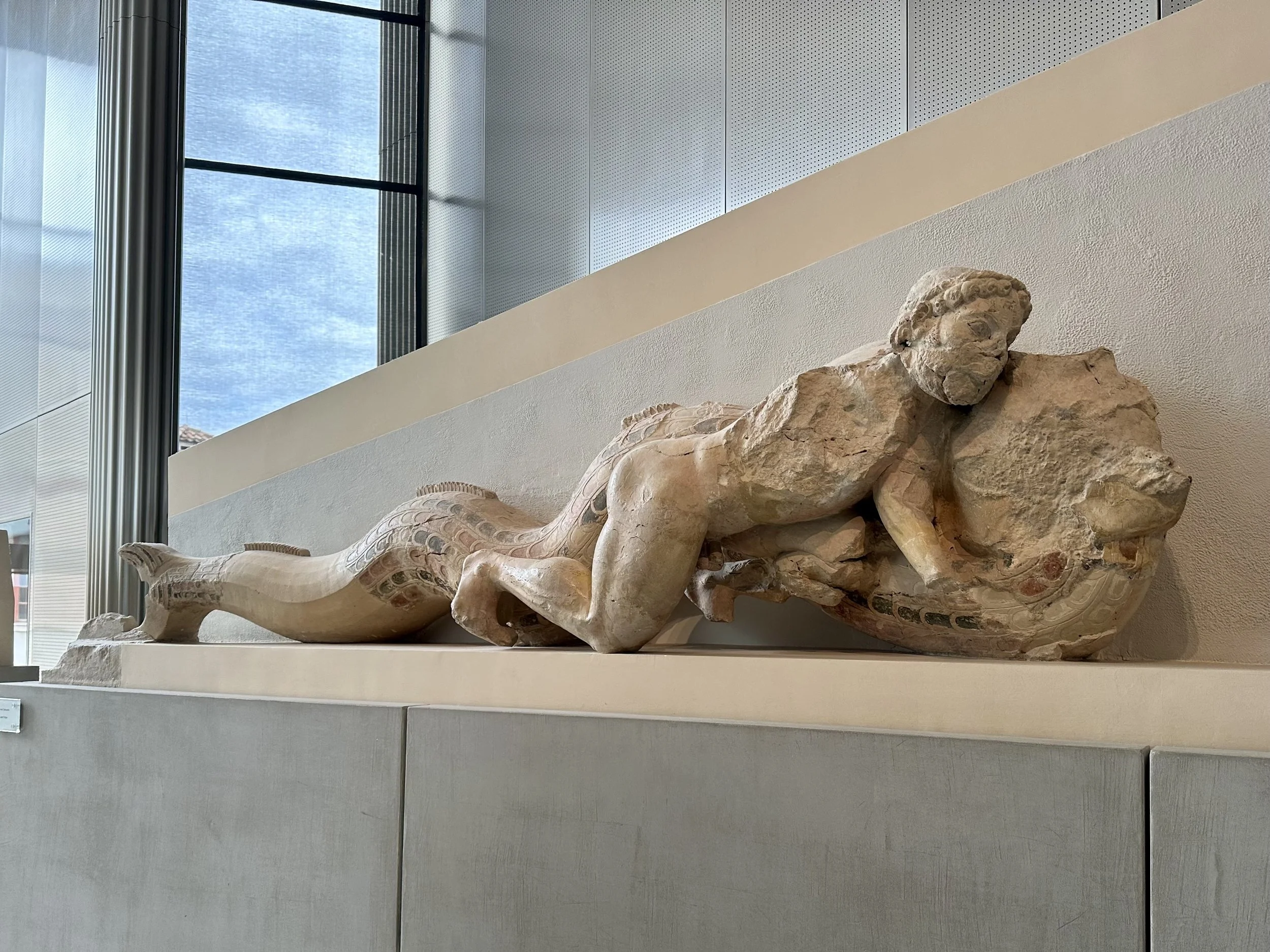 Herakles fighting Triton
