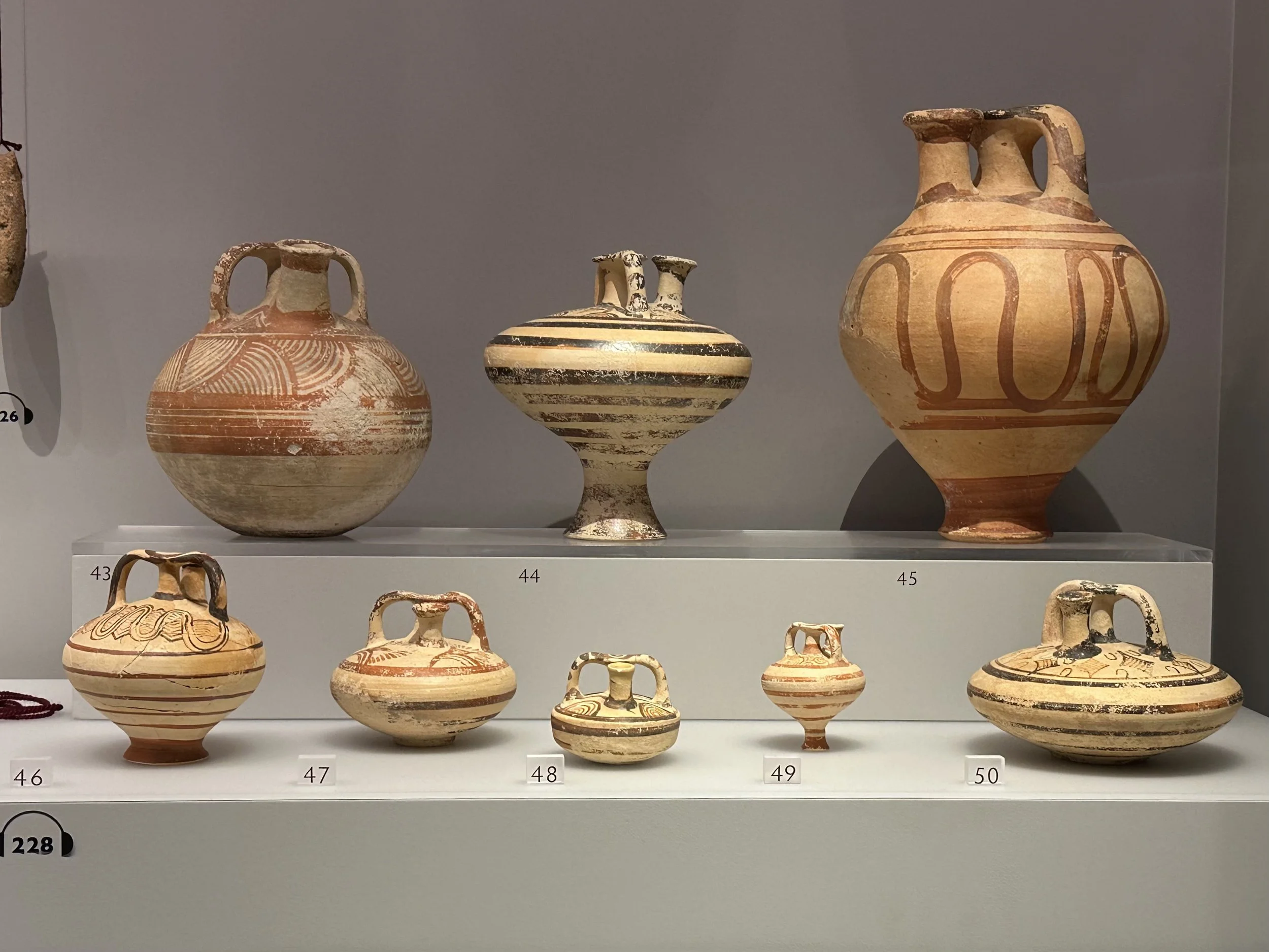 Stirrup jars for perfumed oils