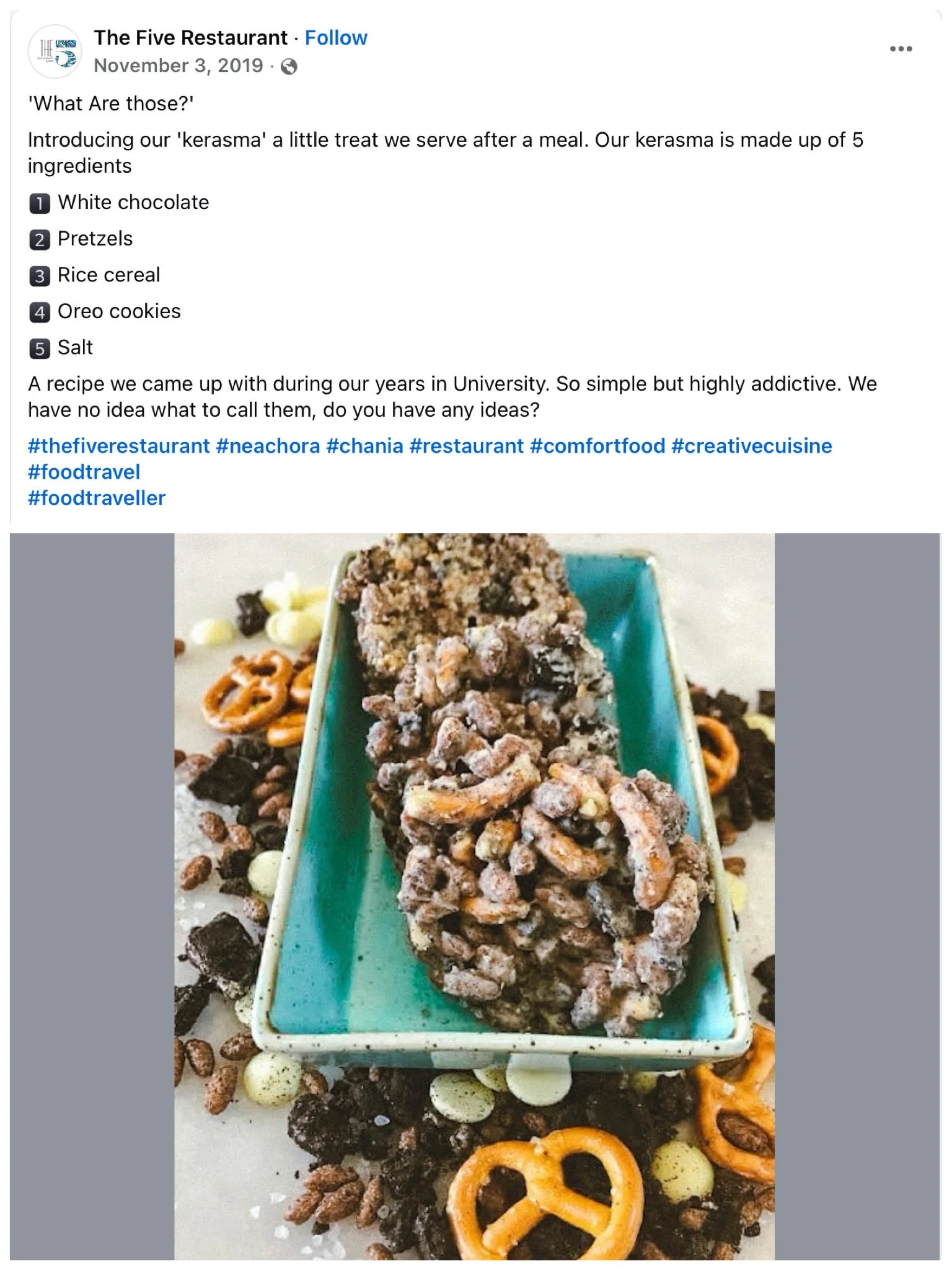 The Five Restaurant (not my photo)