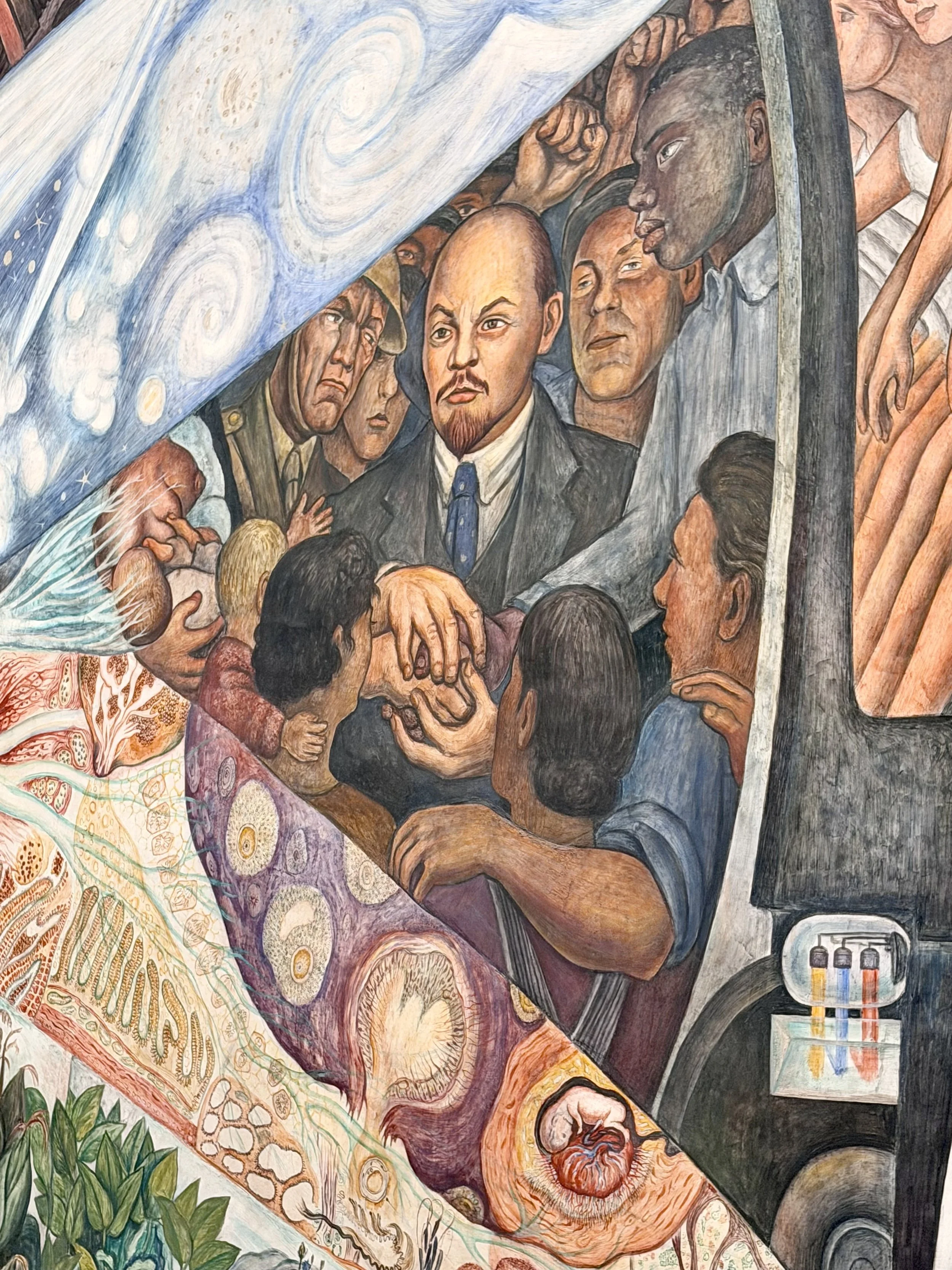  Vladimir Lenin holds workers’ hands 