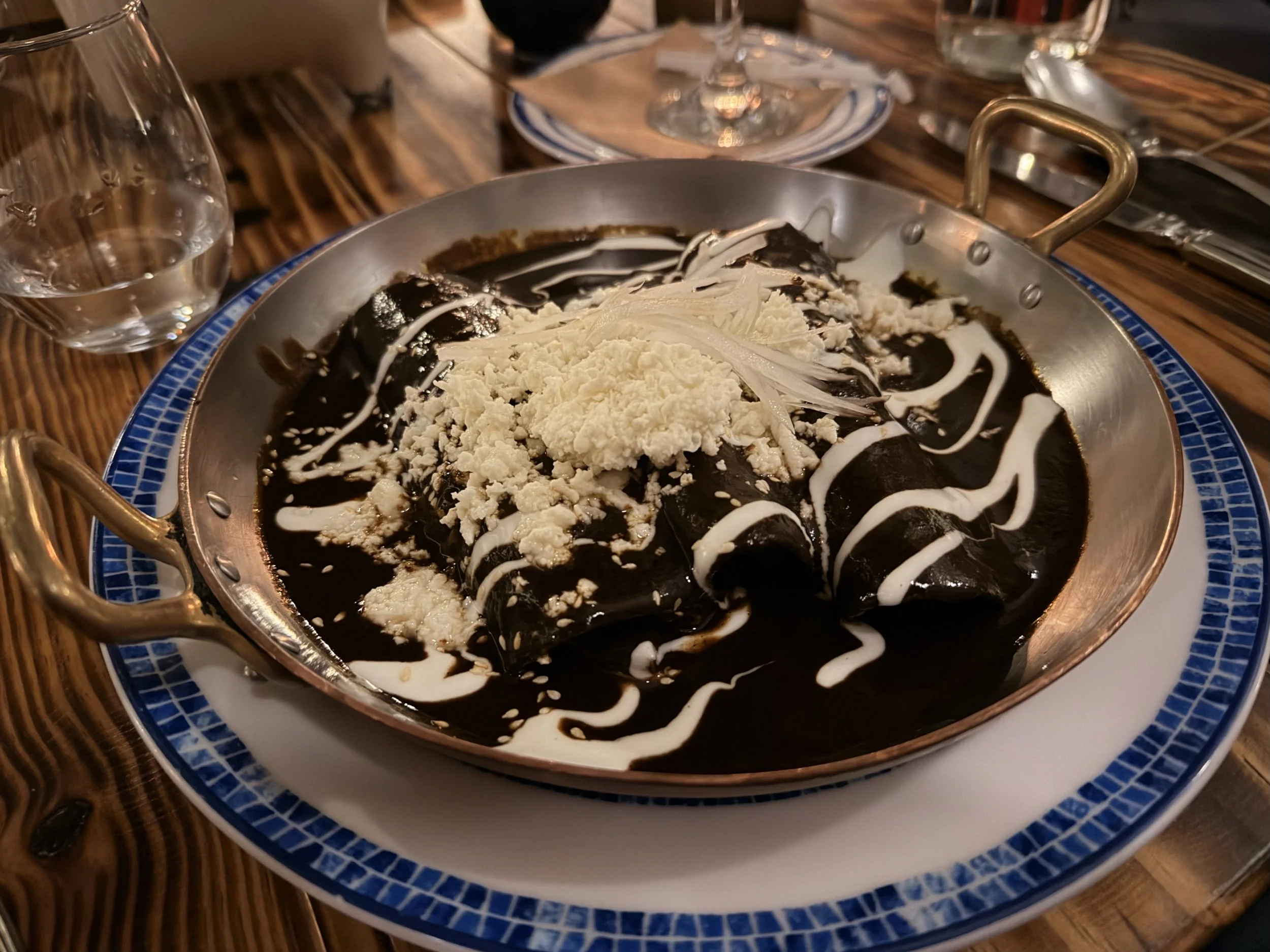 Enchiladas Mole Negro Oaxaqueño