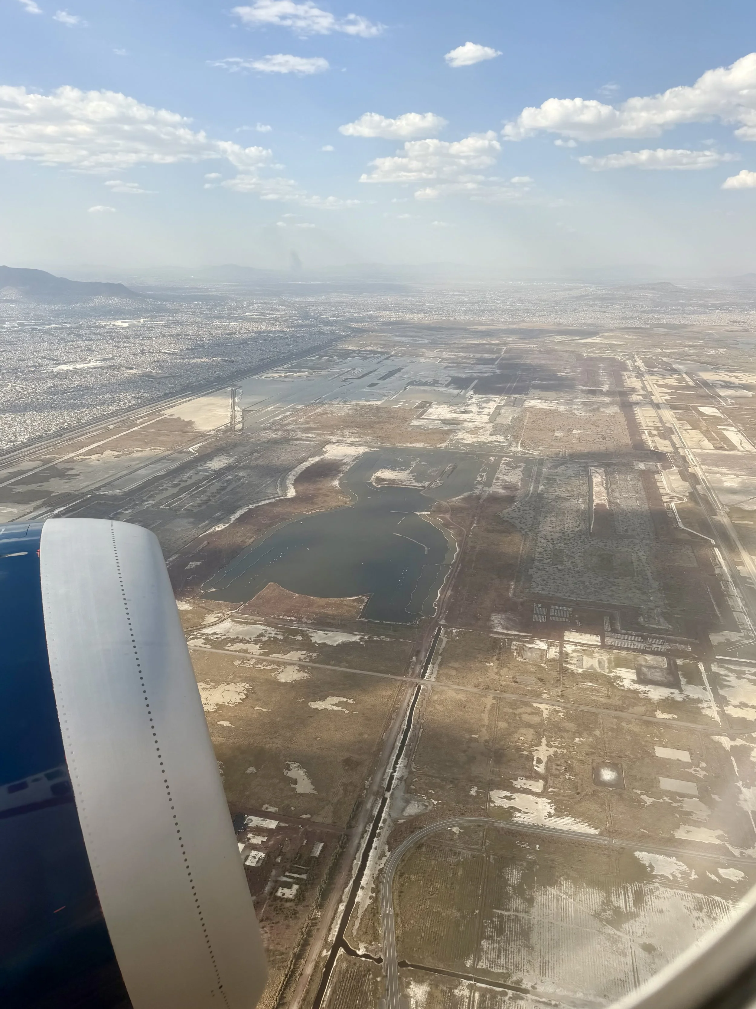 Dry bed of Lake Texcoco