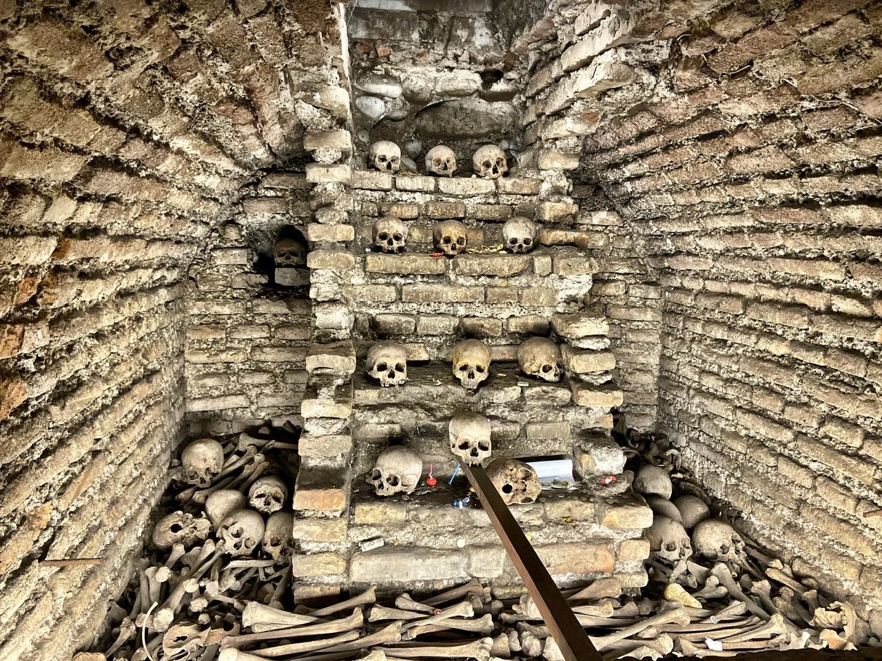 Crypt with opening to church above (not my photo)