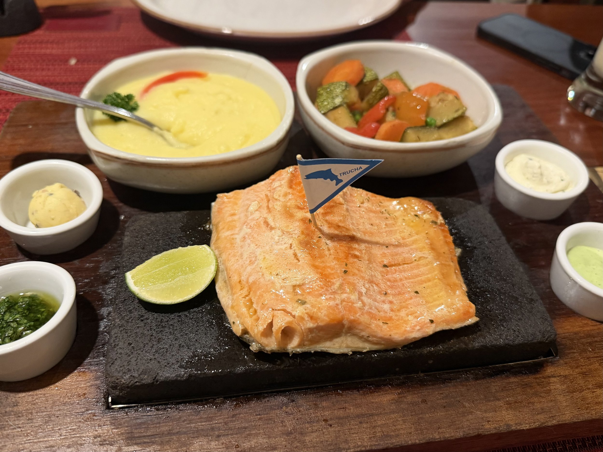 Filete de trucha del lago Arapa