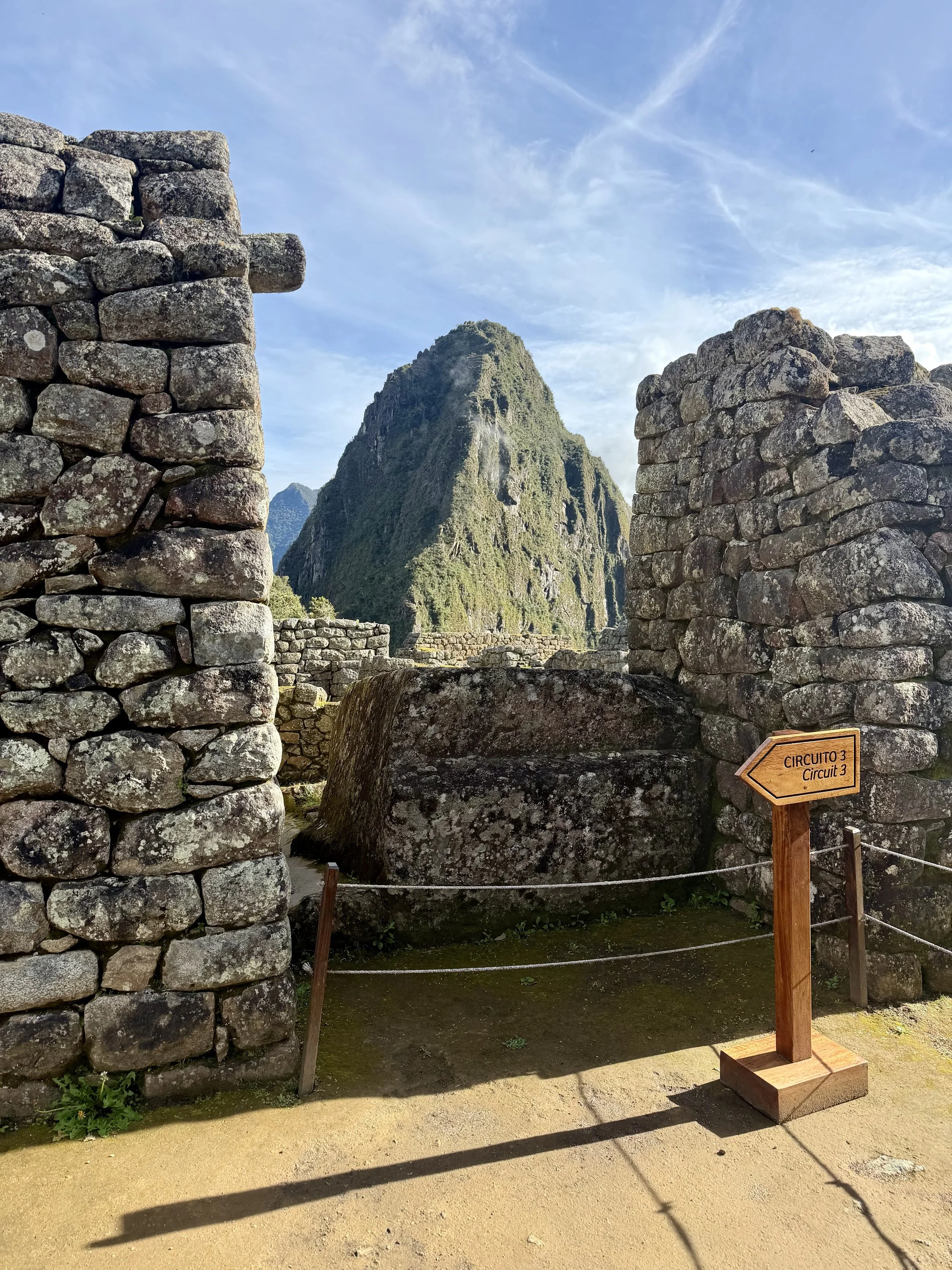 View of Huayna Picchu from the kancha