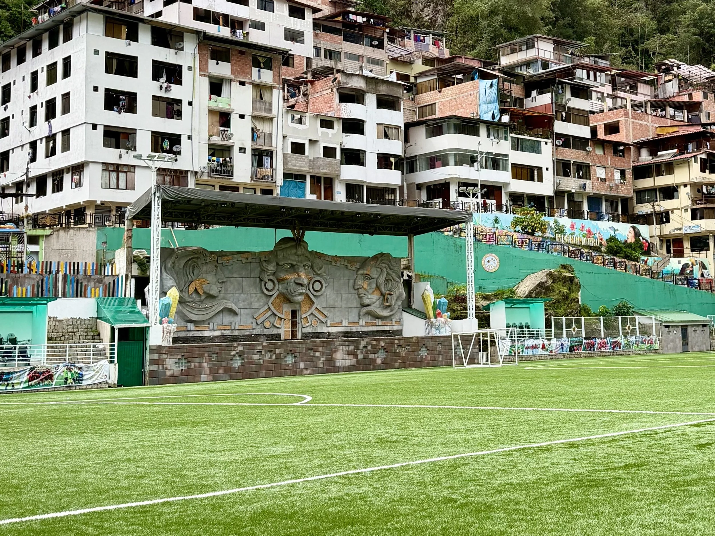 School fútbol field