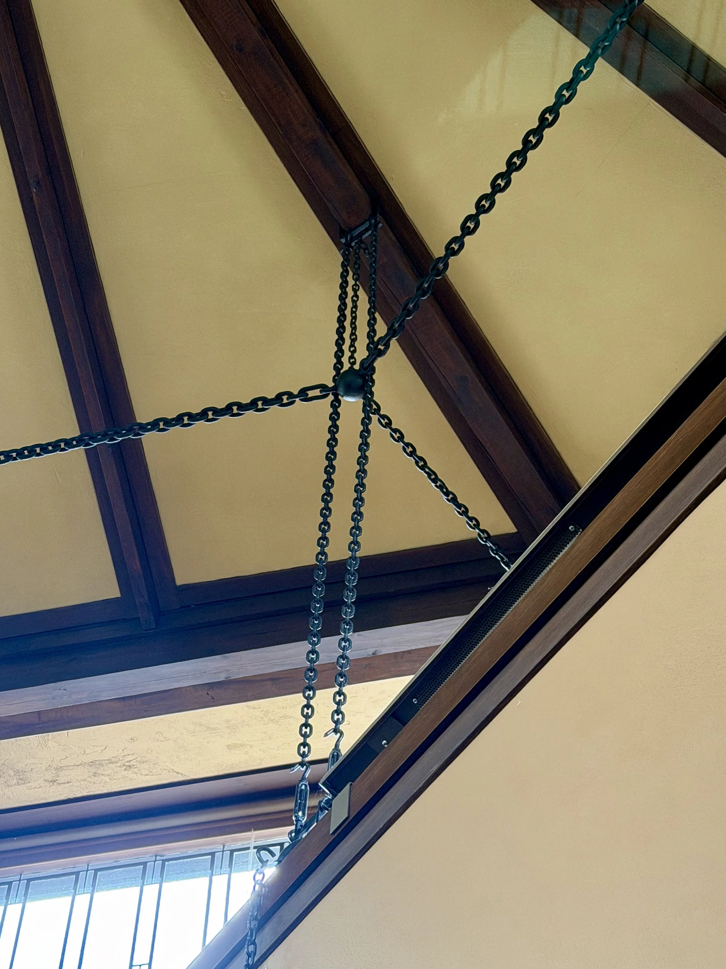 Chain system in drafting room