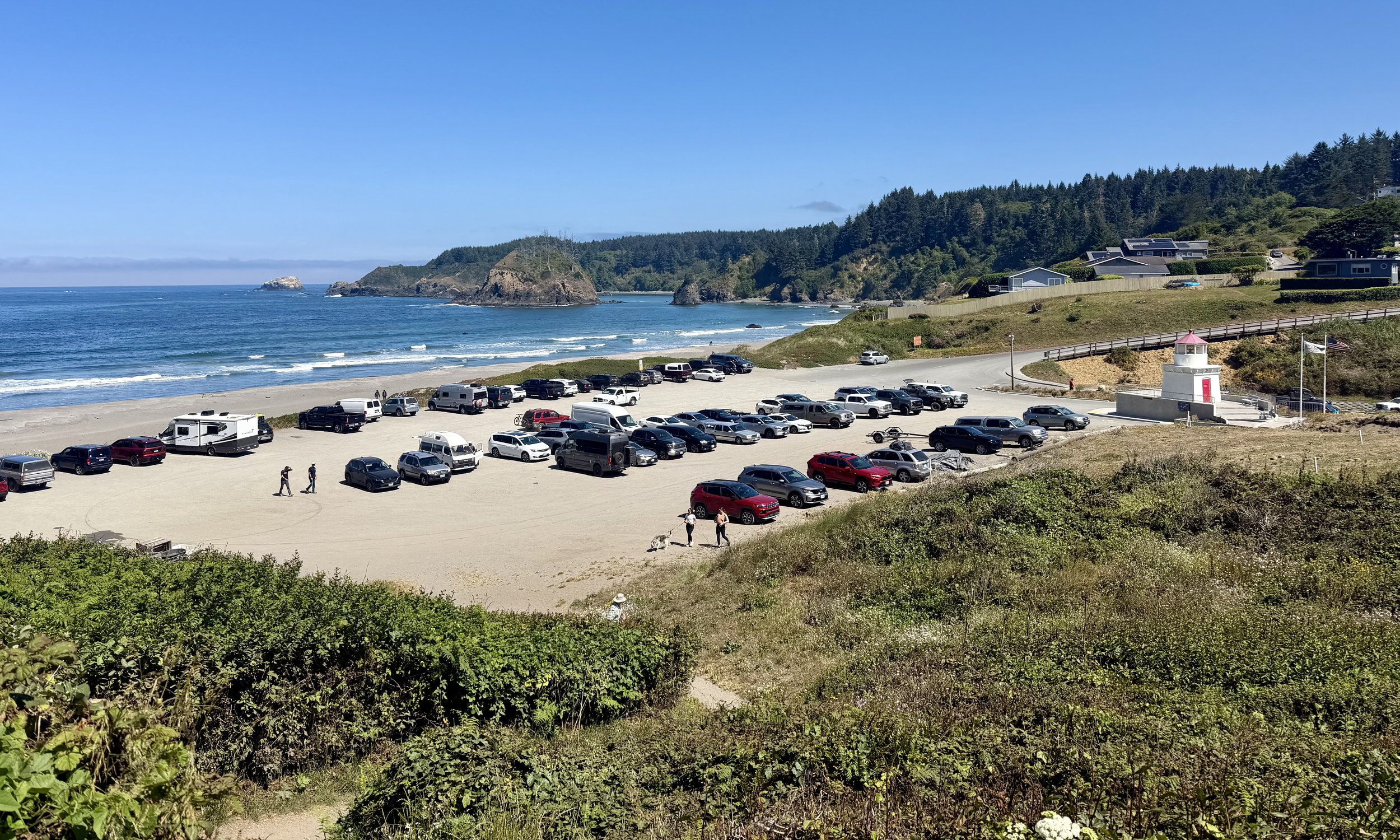 Parking lot at the trailhead