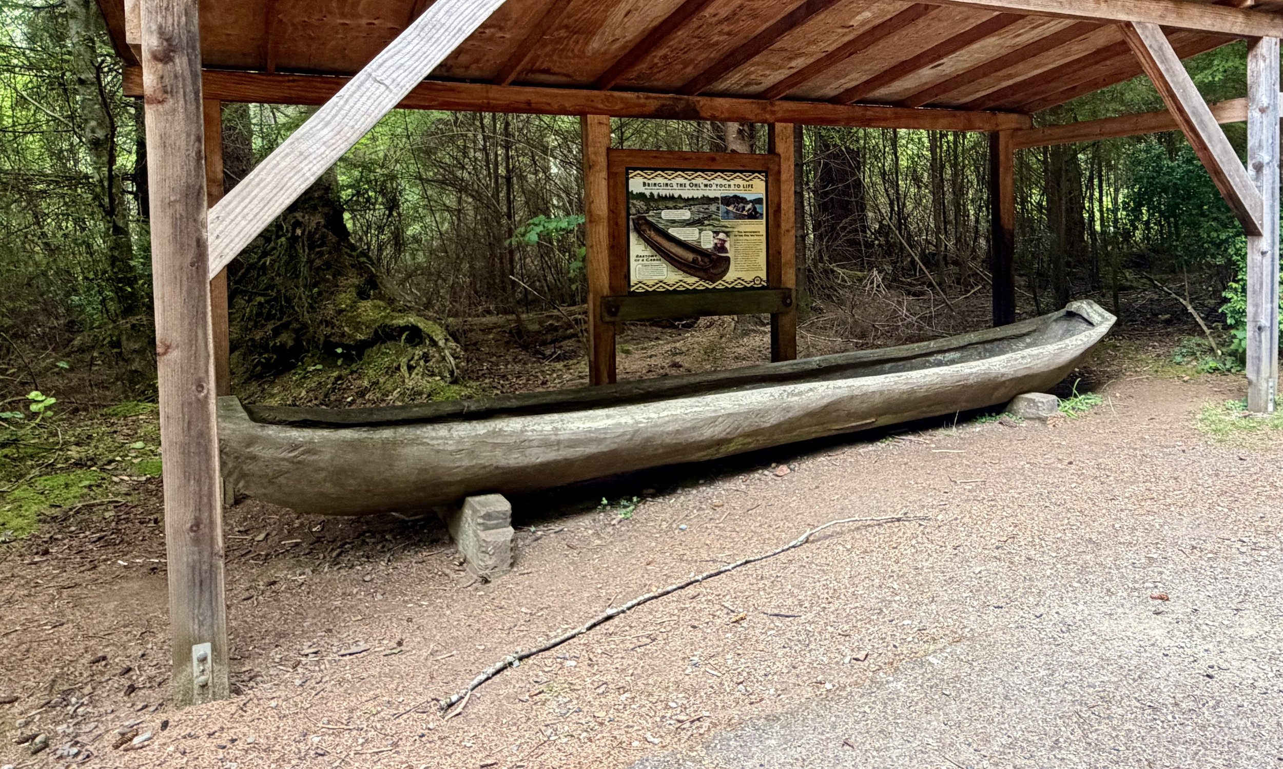 Ohl'wo'yoch (redwood dugout canoe)