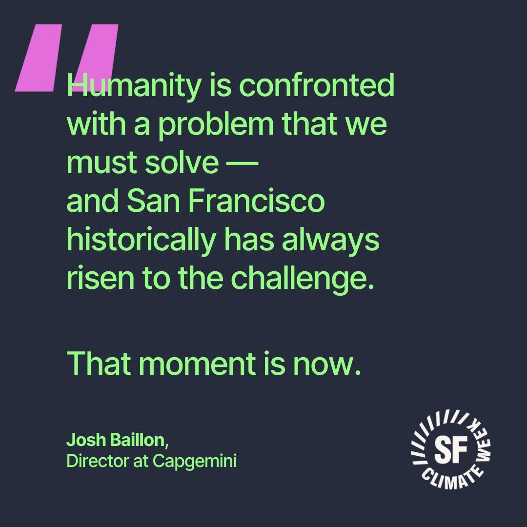We&rsquo;re looking forward to gathering with all of you in less than two weeks for our second SF Climate Week! We&rsquo;re encouraged by the incredible community rallying around climate action in the Bay Area and beyond. Here&rsquo;s one of our favo