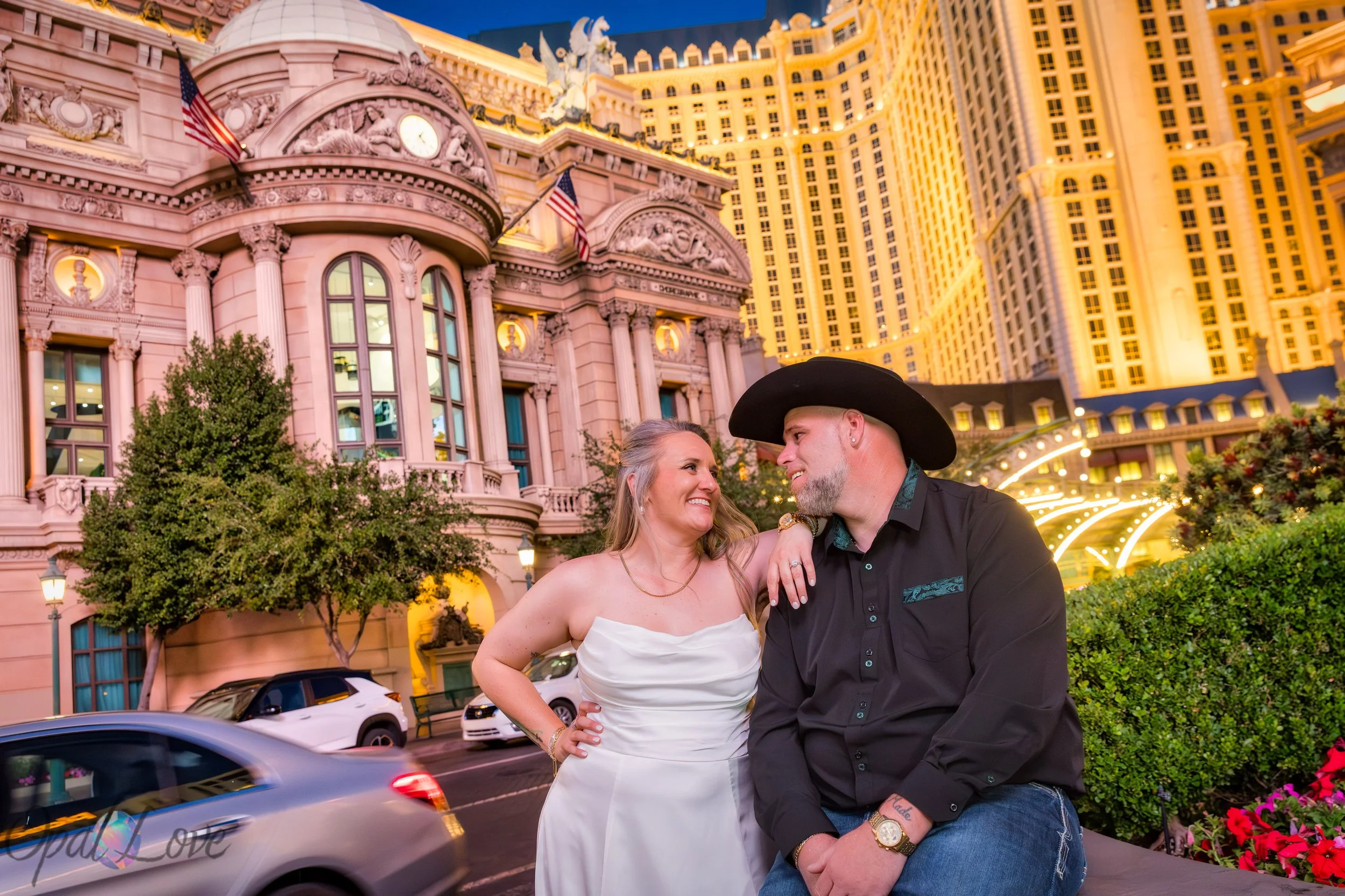 A Fun and Playful Las Vegas Wedding at the Little White Wedding Chapel and Paris Las Vegas