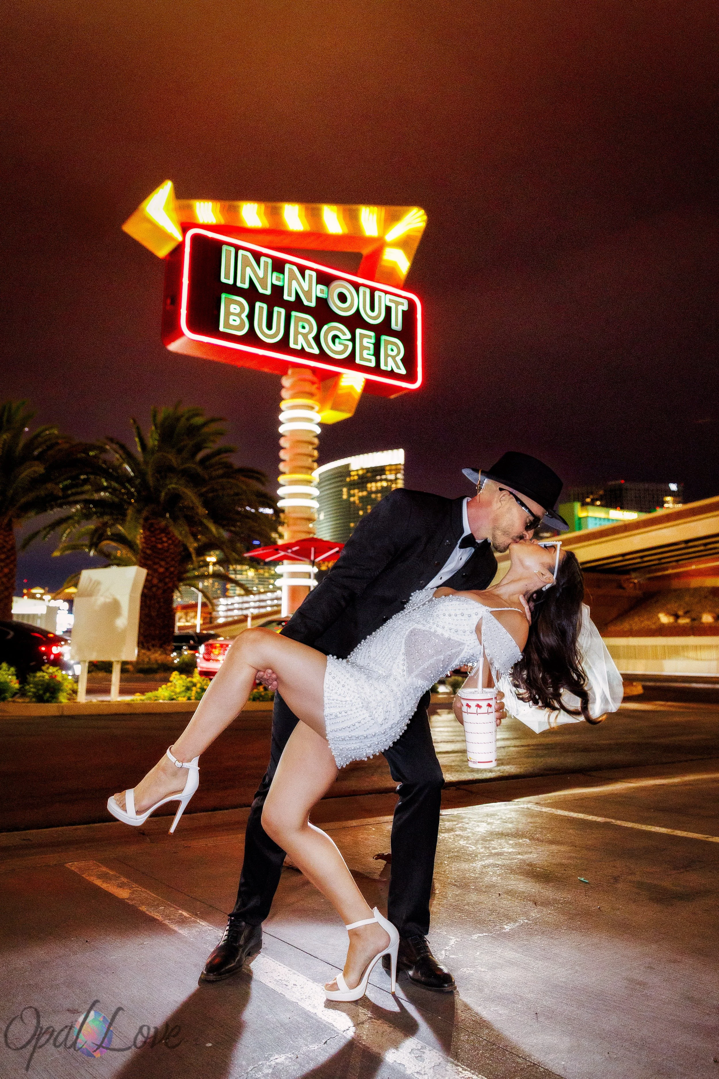 Bellagio to Neon Nights: Gabby &amp; Daniel’s Las Vegas Wedding Photo Tour