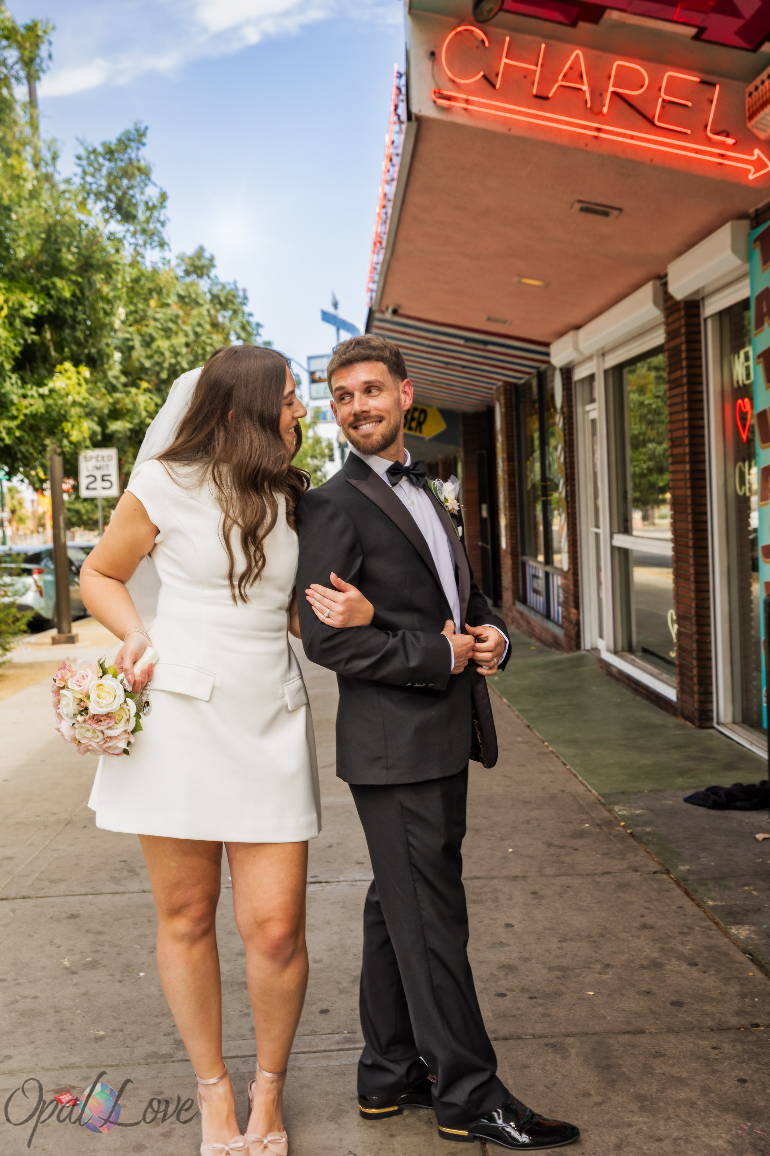 A Relaxed Las Vegas Vow Renewal at A Sure Thing Wedding Chapel