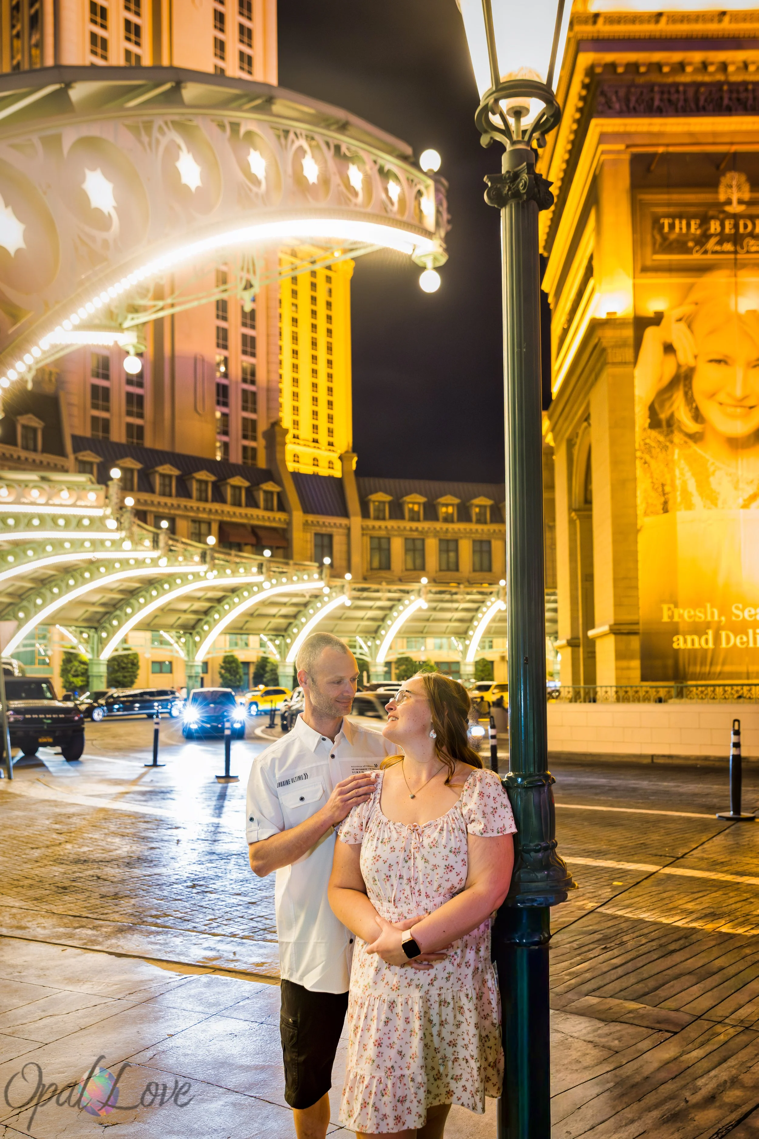 Romantic Anniversary Photos at Bellagio and Paris Las Vegas