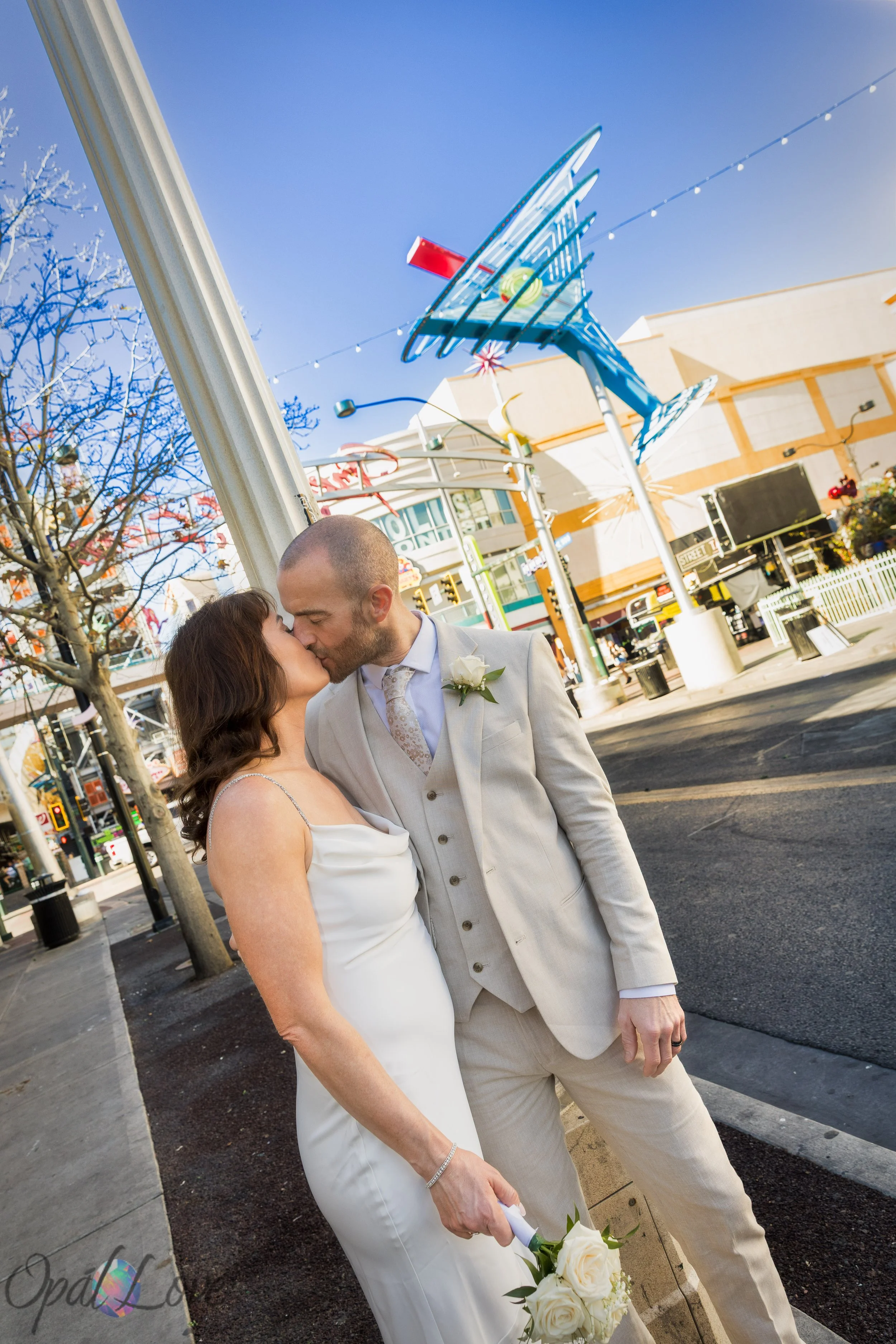 Fremont Street in downtown Las Vegas.