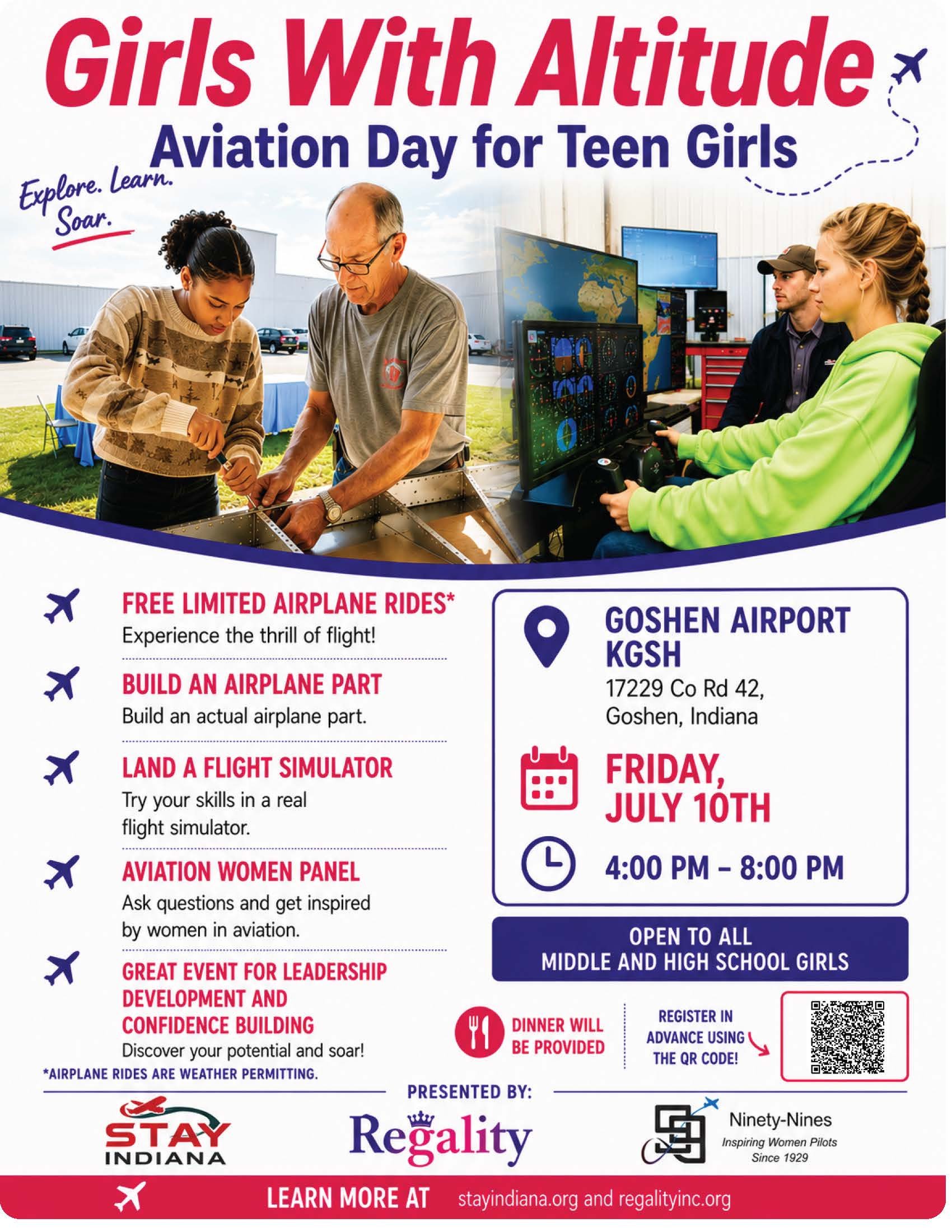 Girls with Altitude: Aviation Day for Teen Girls