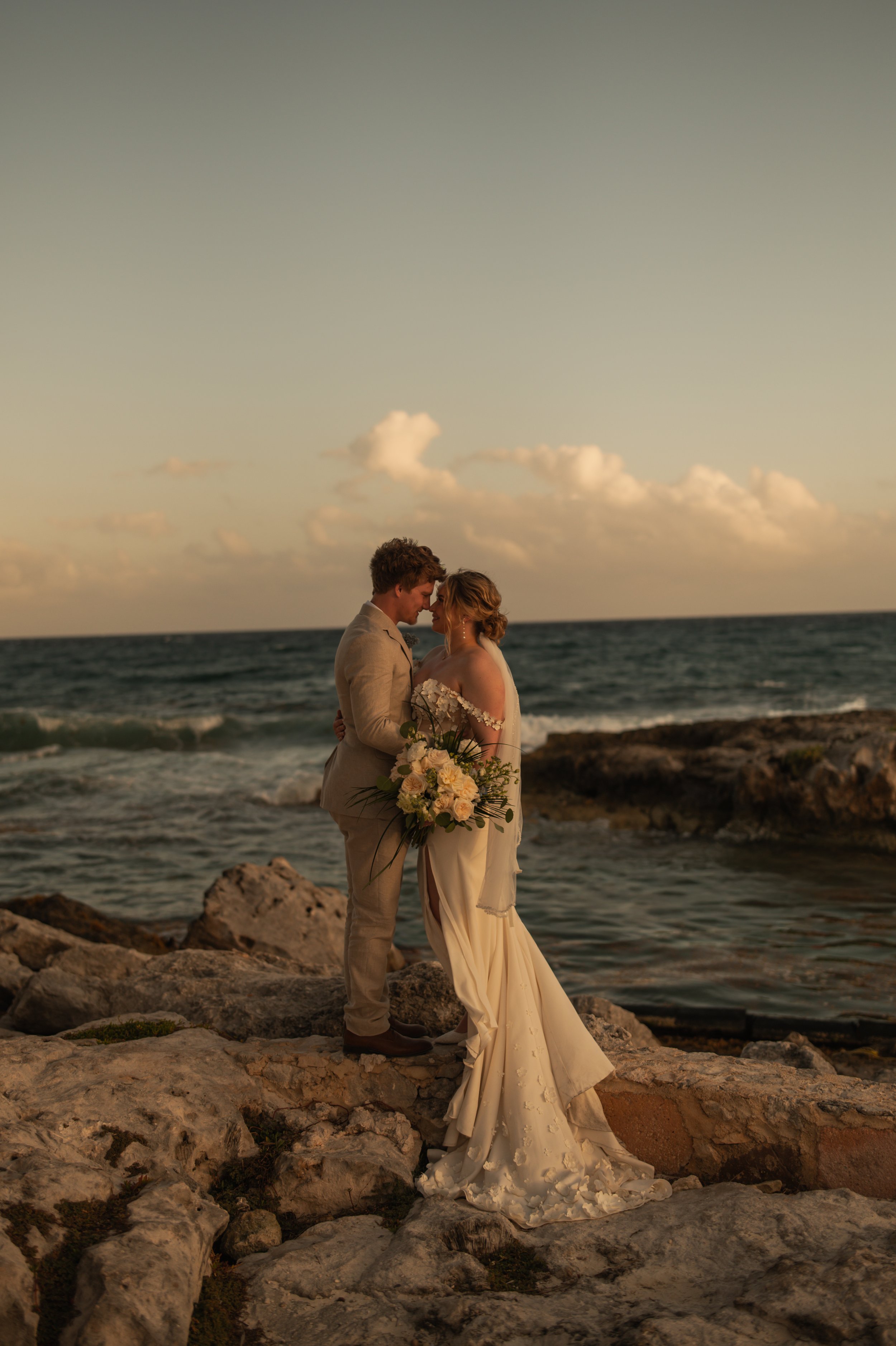 Bride and Groom Kissing by Lake Hauser in Helena, Montana Summer Wedding