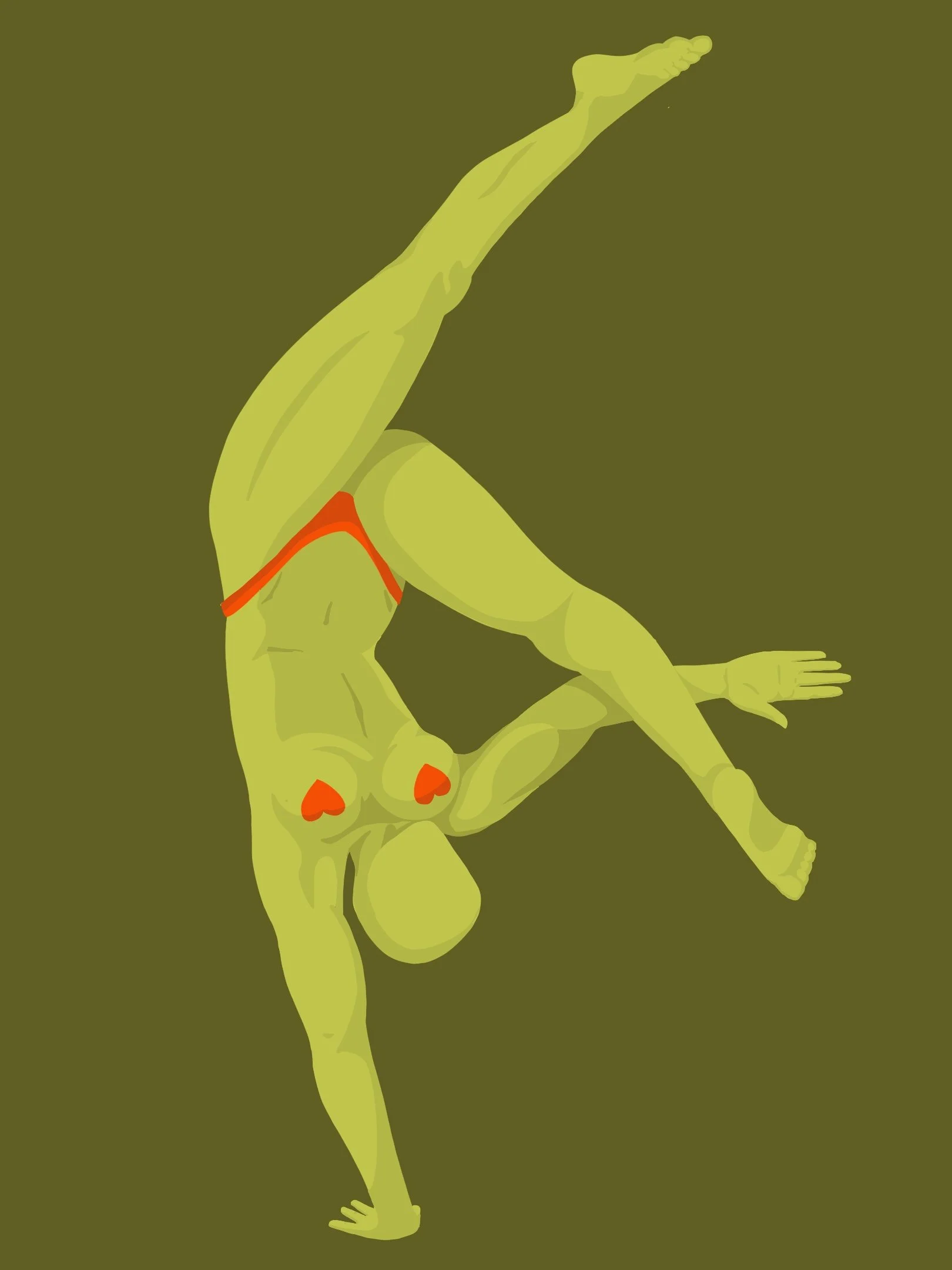 Movement and anatomy practice.