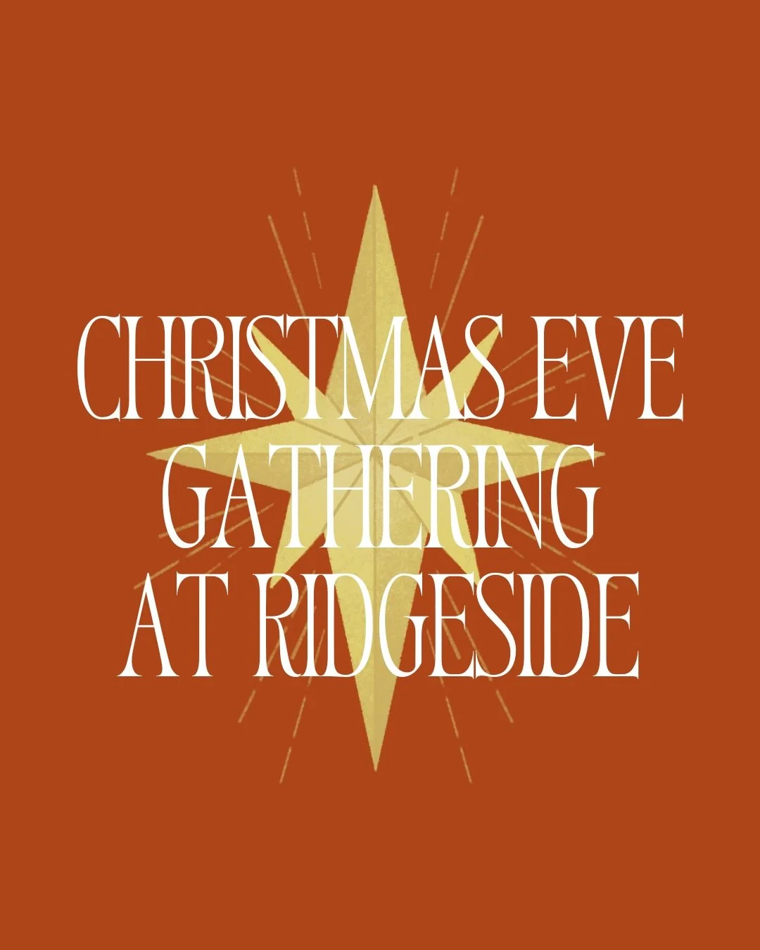 YOU ARE INVITED! Join us for a Christmas Eve Gathering as we celebrate with candlelight the fulfillment of God&rsquo;s promise, remembering that He sent His son to be the source of hope and peace for everyone!
🌟Wednesday, December 24
🌟 12pm
🌟 1090