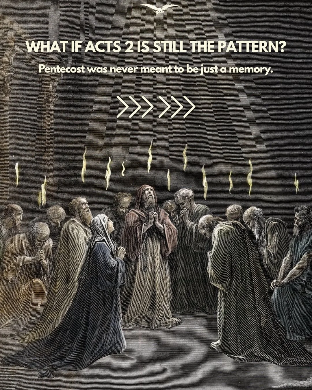 Some reflections after preaching a sermon from Acts 2 on Pentecost Sunday:

What if Acts 2 was never meant to be a nostalgic story we admire from a distance?

What if Pentecost is actually the pattern for the Church?

The modern Church often runs on 