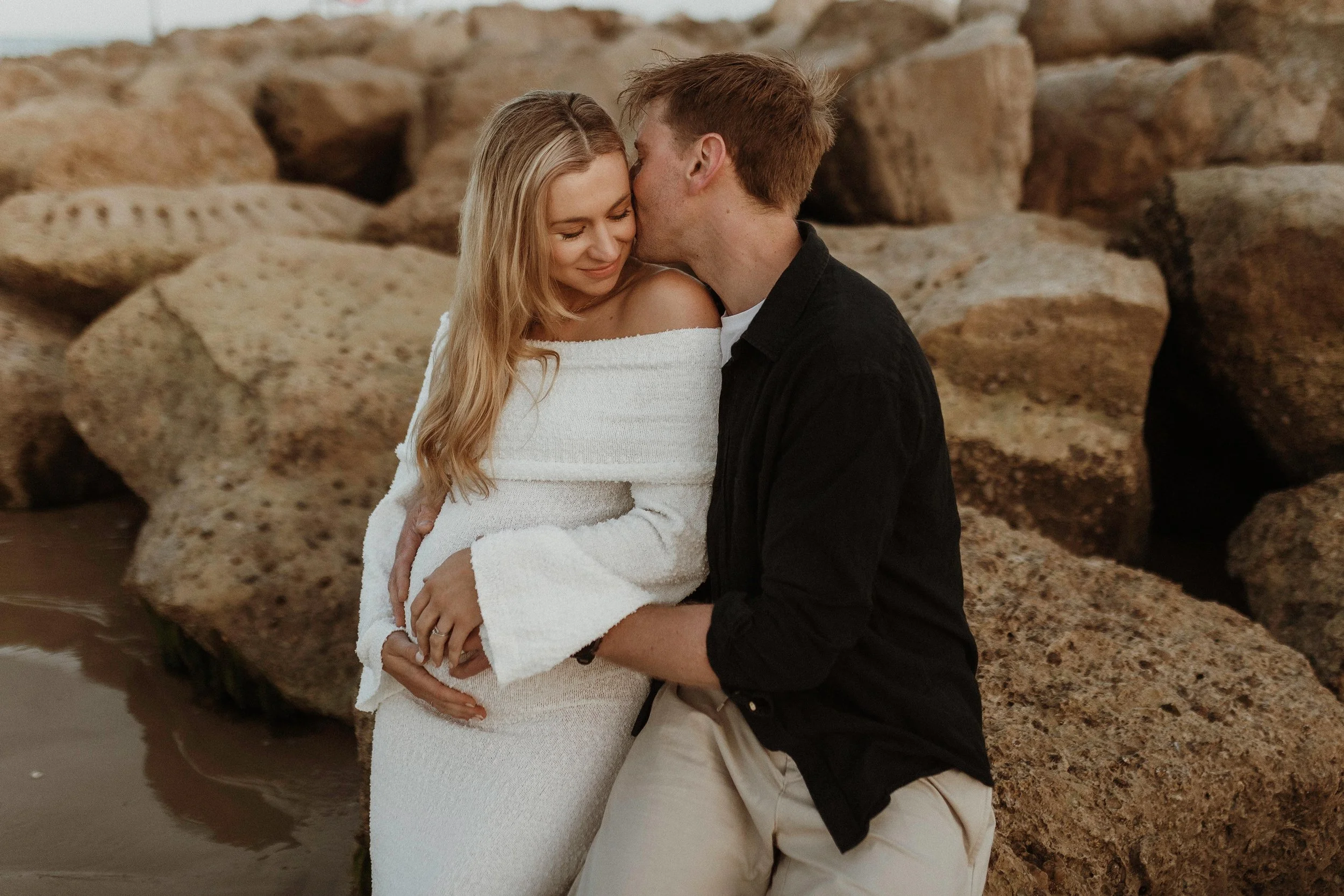 Dorset beach maternity photographer