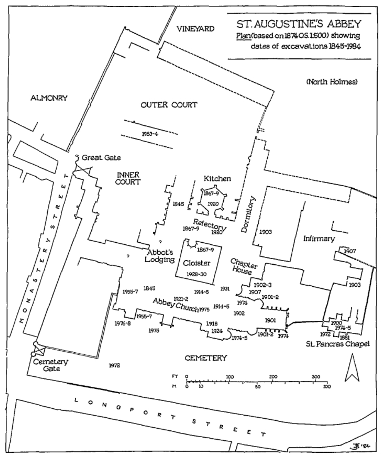 The Recovery and Excavation of the St. Augustine's Abbey Site, 1844-1947