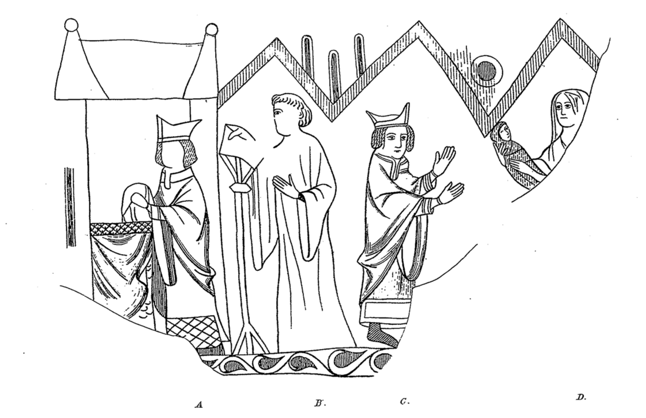 Thirteen century wall-painting at Upchurch