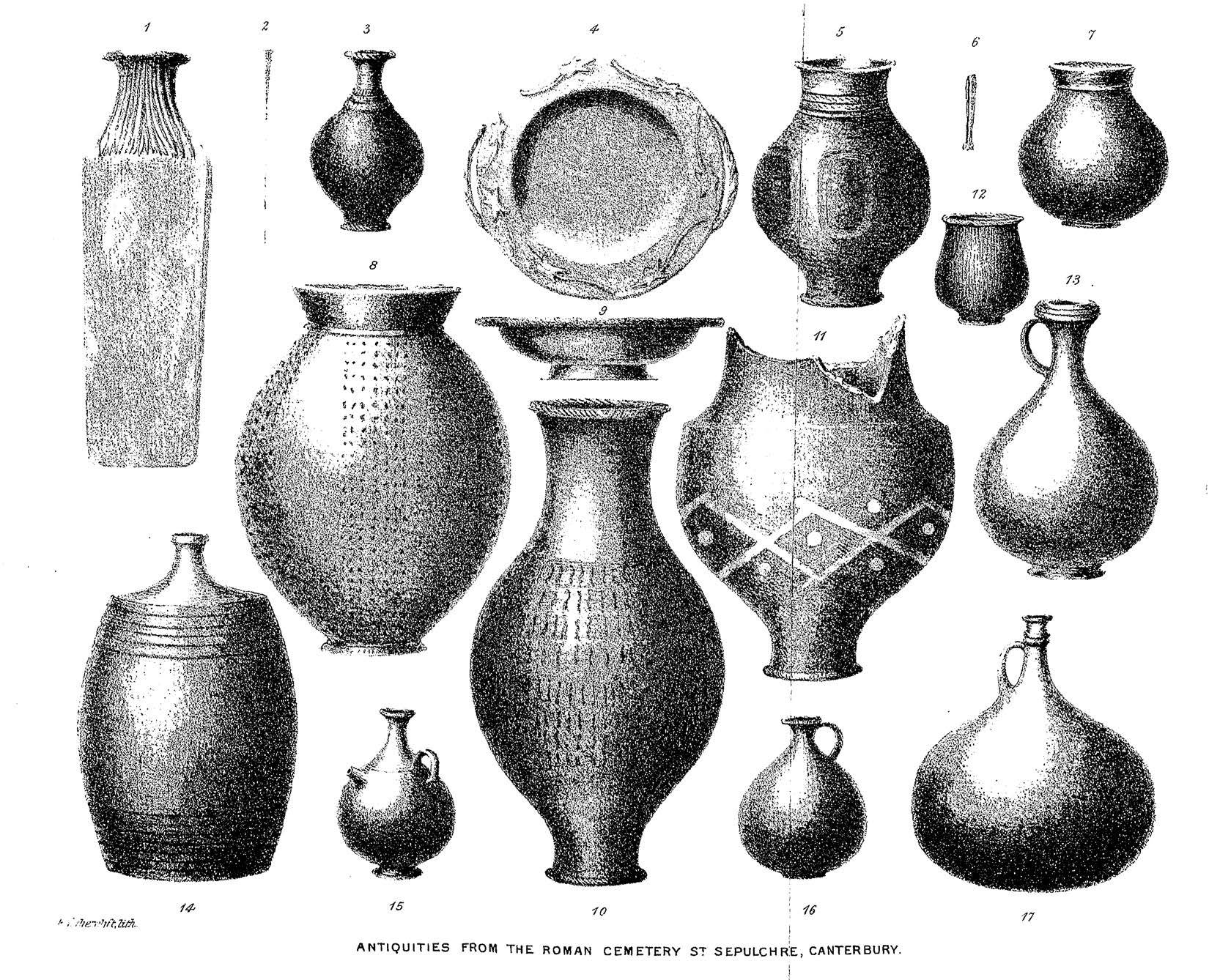 Roman Cemeteries in Canterbury, with some conjectures concerning, its earliest inhabitants