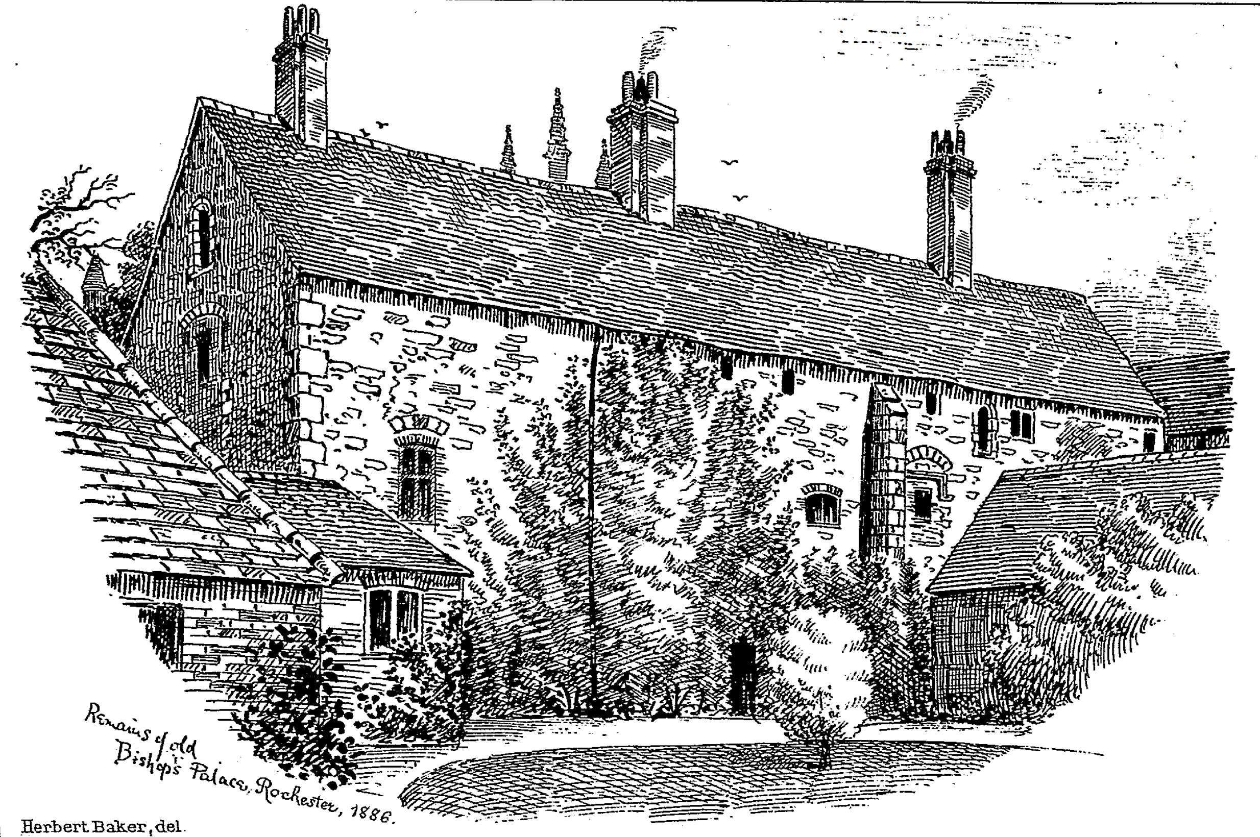 Ancient Episcopal Palace at Rochester, and Bishop Fisher