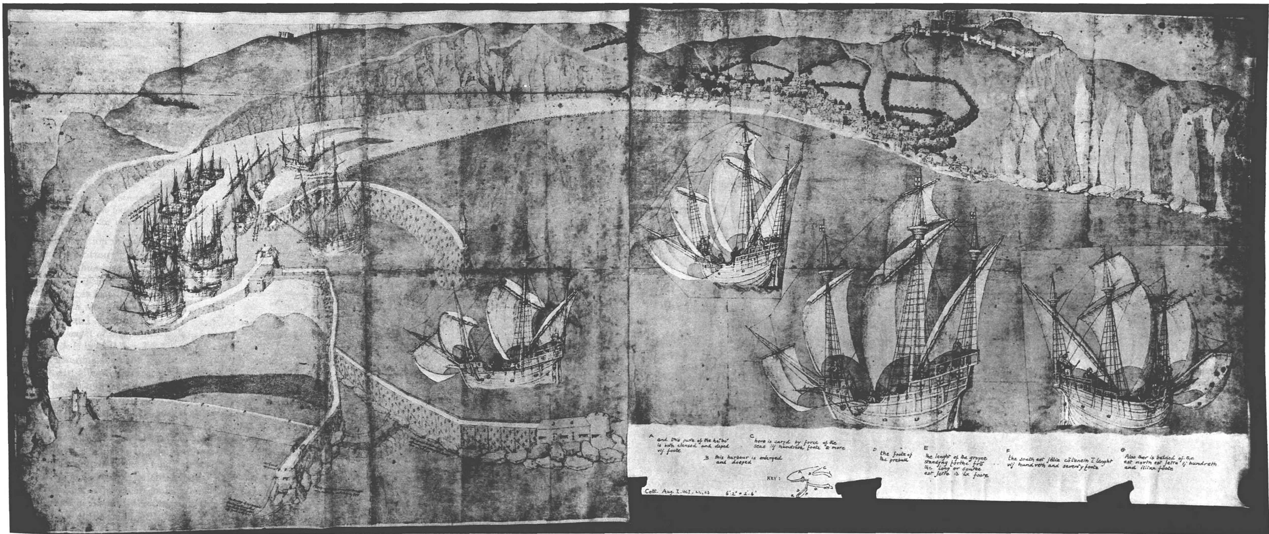 Plans of Dover Harbour in the Sixteenth Century