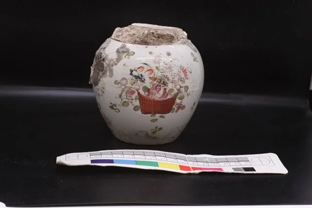 Cliftonville ‘witch bottle’ scan at CCCU reveals contents including metal pins and bone or wood