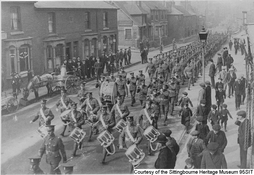 95SIT Troops marching in West Street Sittingbourne.jpg