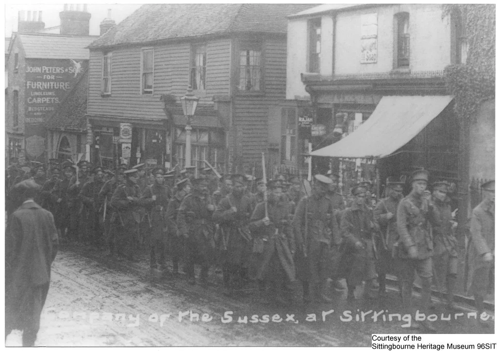 96SIT Company of the Sussex Regt in Sittingbourne West Street1024x723.jpg