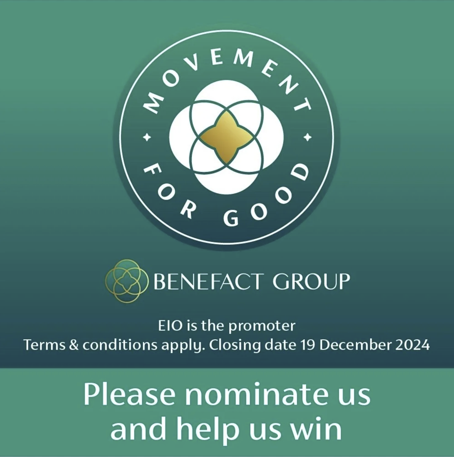 Nominate the KAS in the Movement for Good Prize Draw