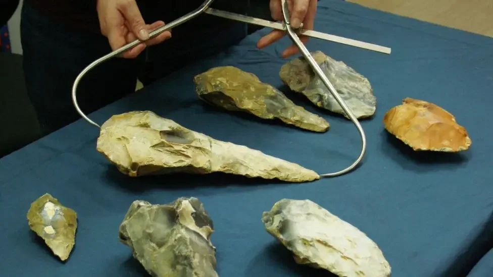 Giant stone artefacts found on rare Ice Age site in Kent