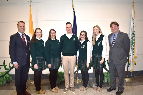 Shanahan Shark Tank winners lined up with Brad Williams and Chris Beringer